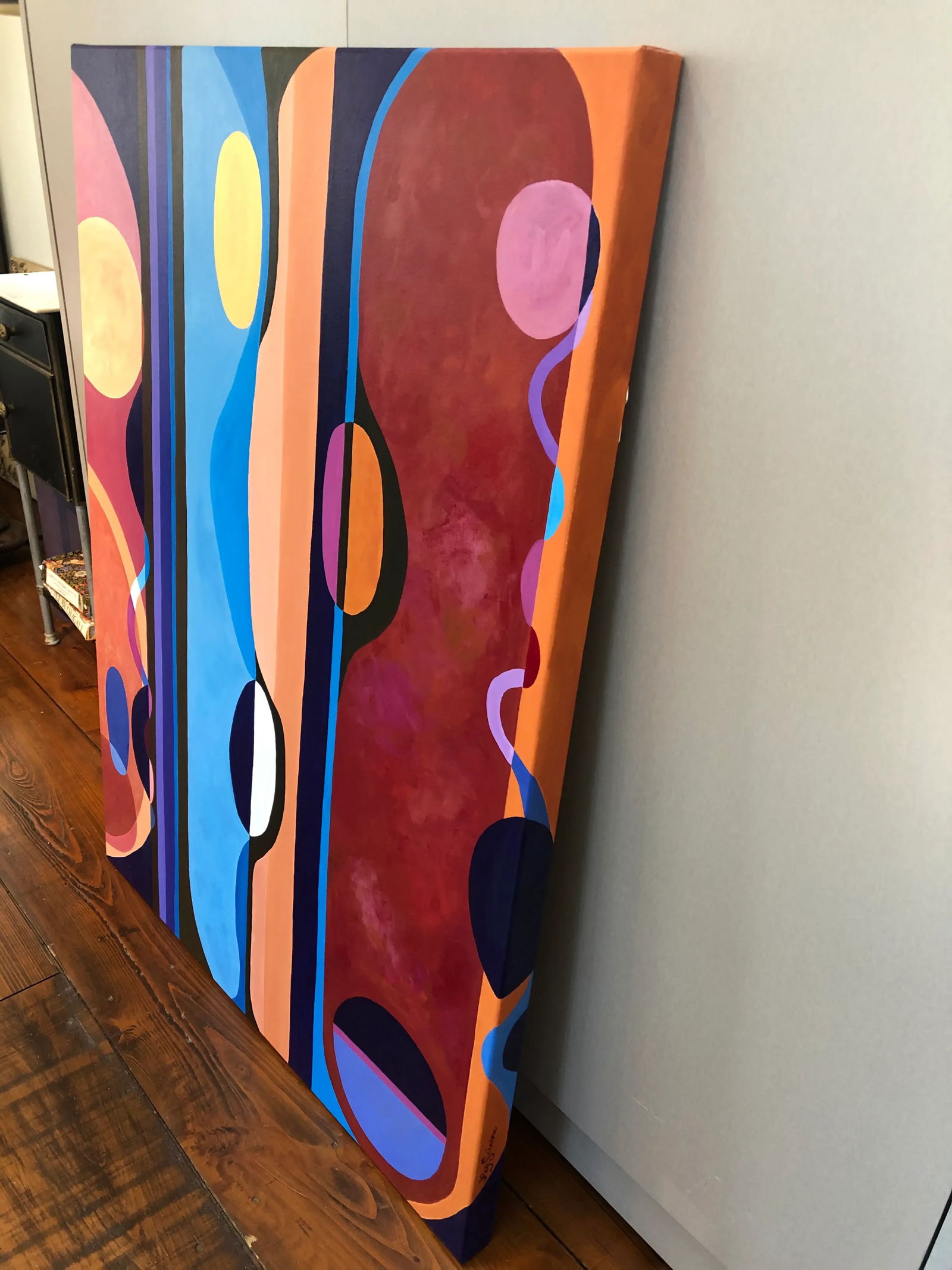 Large Bold Abstract Original Painting on Canvas - 9