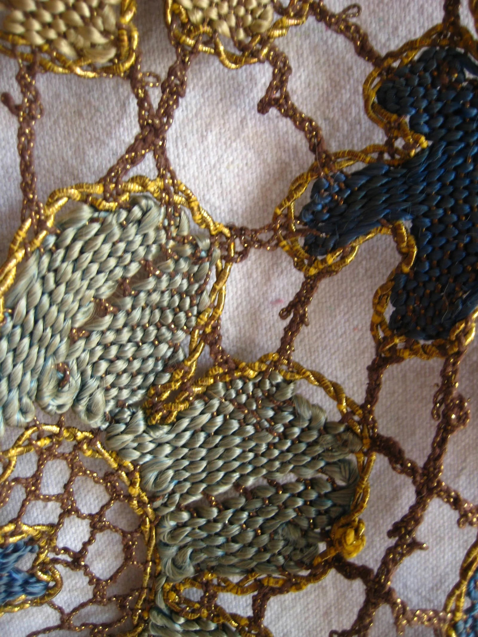 French Embroidered 1920 Table Runner - 10