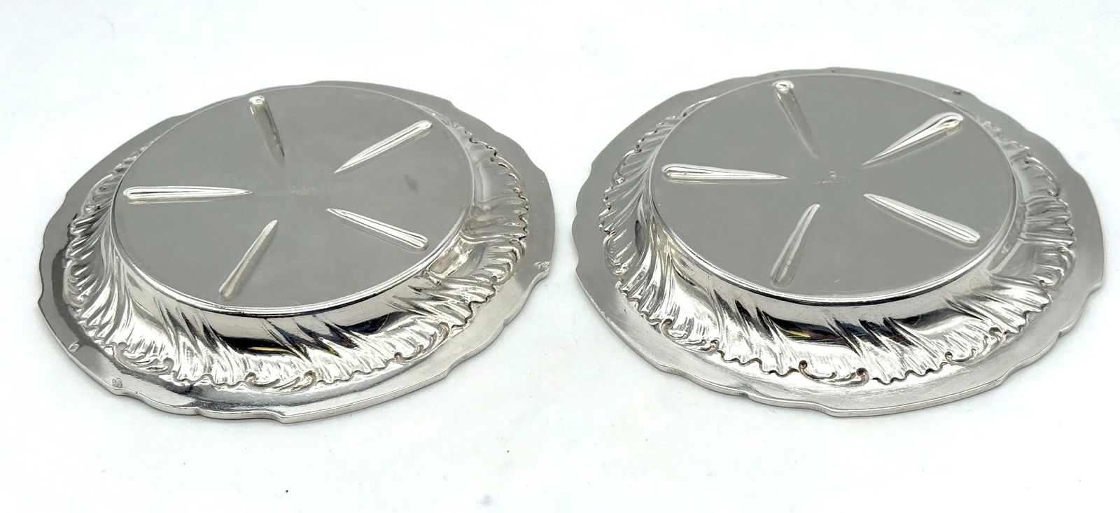 Belle Époque French .950 Silver Wine Coasters, L. Lapar, Orfèvre Paris, C. 1880s - 7