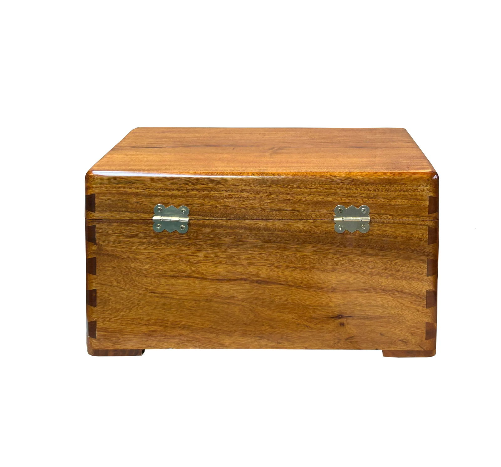 Chinese Medium Brown Rectangular Camphor Wood Storage Box Chest - 5
