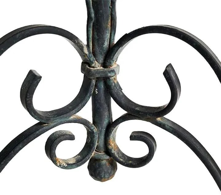 French Iron Garden Table Circa 1920s - 4