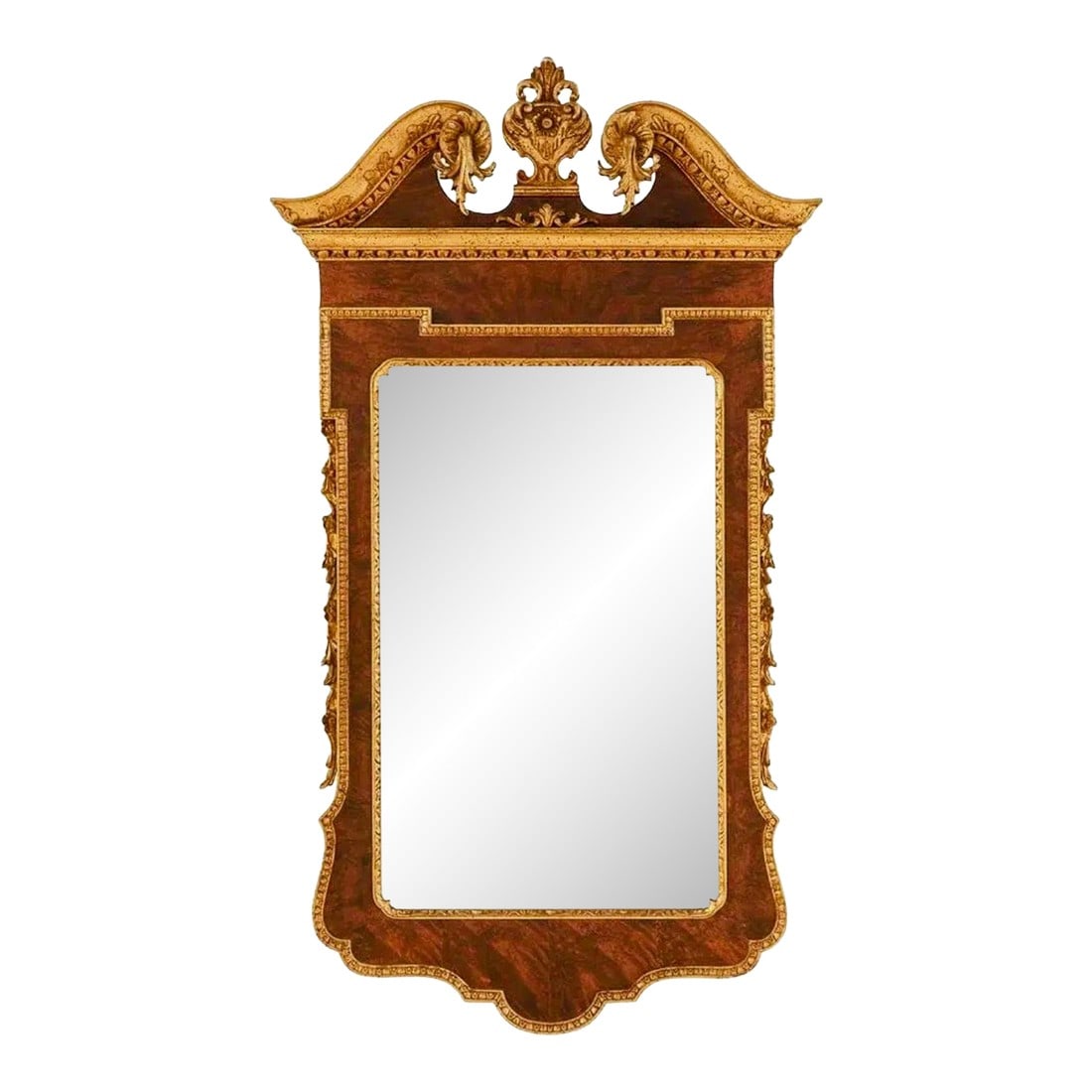 George II Style Pier Console Mirror Burl Walnut and Parcel G (1 of 3)