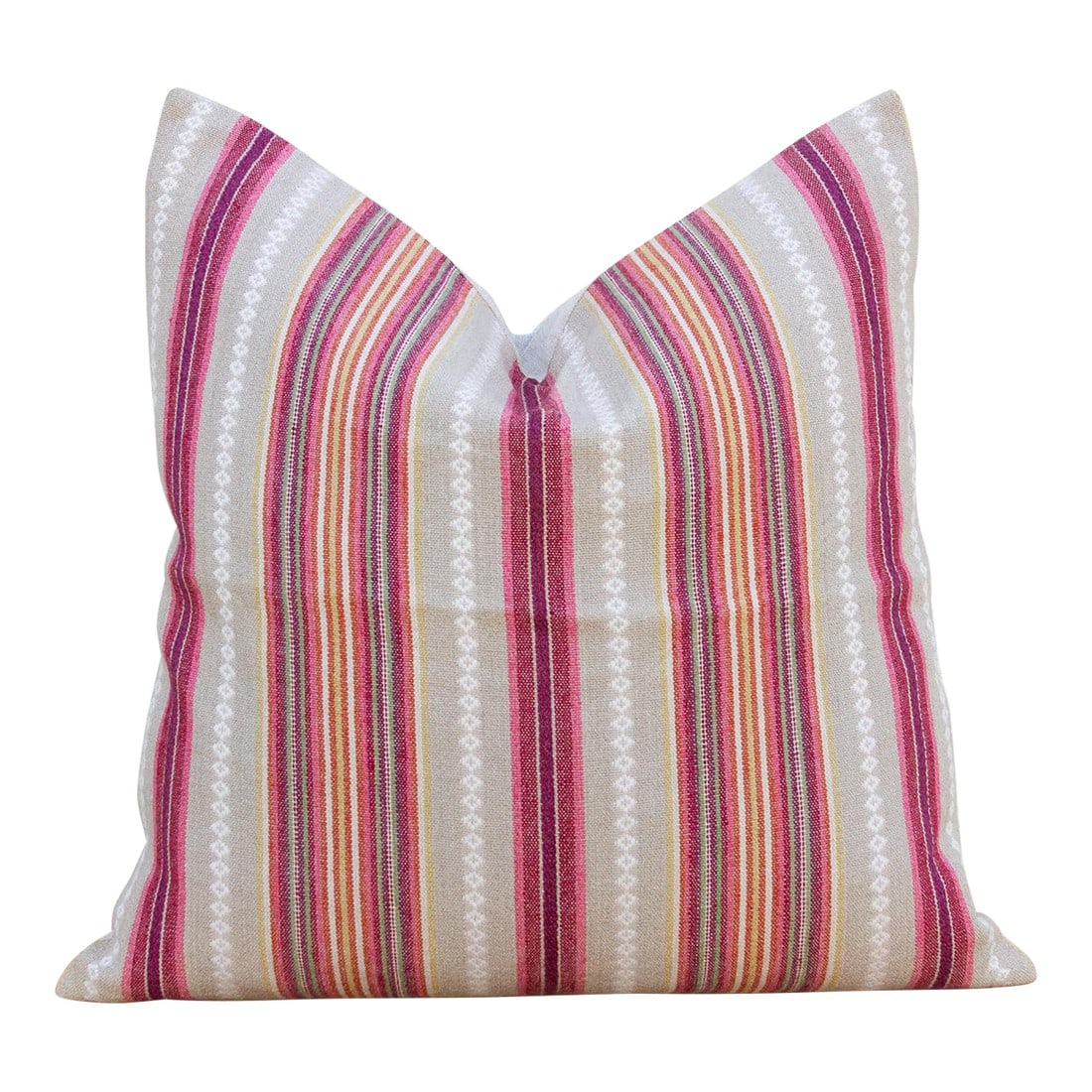 Andean Weave, Large Multi-Stripe Frazada Pillow (1 of 8)