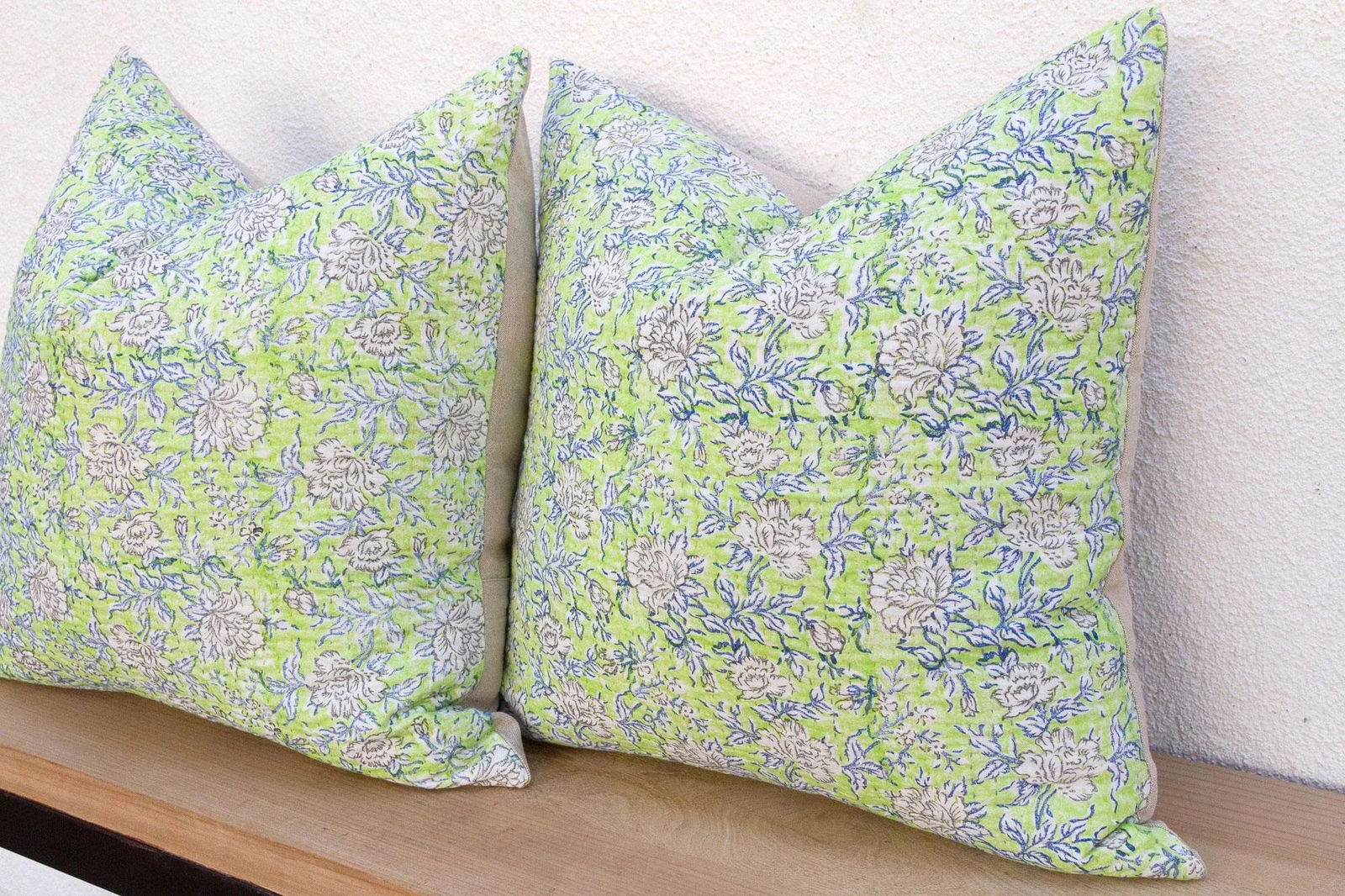 Jaipur Spring, Pair of Large Vibrant Block Print Pillows - 5
