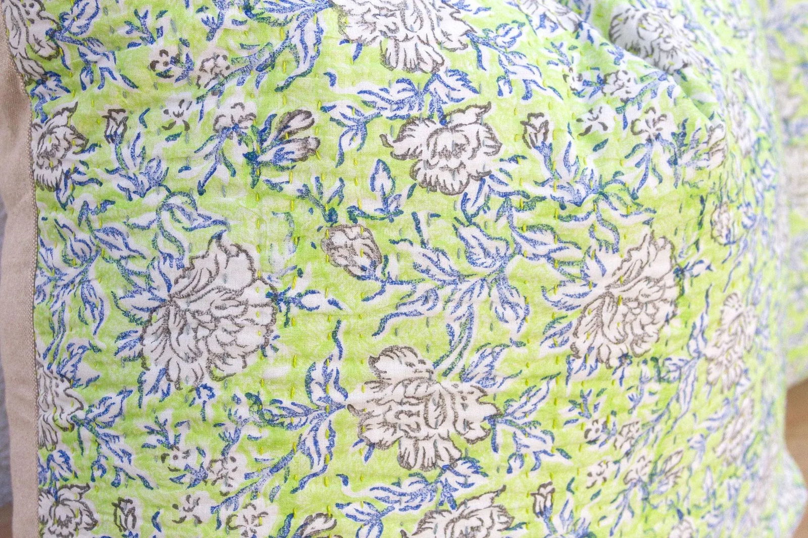 Jaipur Spring, Pair of Large Vibrant Block Print Pillows - 6