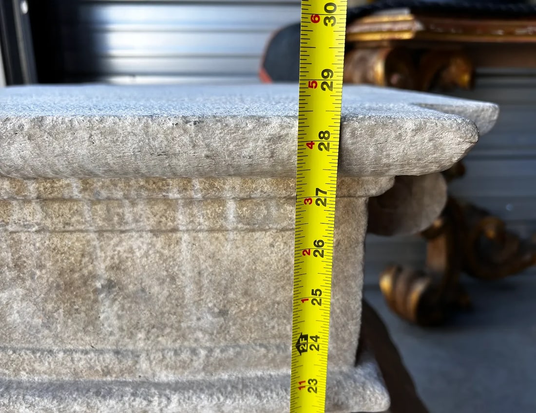 Cambridge Limestone Table Base by Dennis and Leen - 4