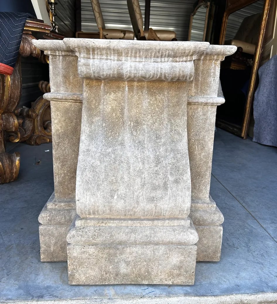 Cambridge Limestone Table Base by Dennis and Leen - 7