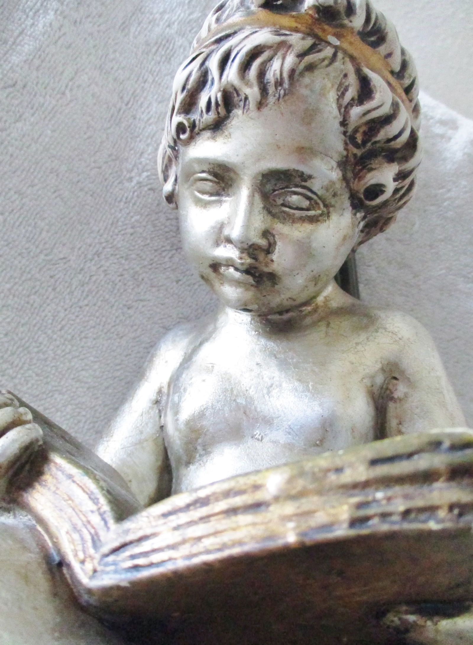 1940s Child Reading and Child Writing Marble Lamps After Charles-Gabriel Sauva - a Pair - 12