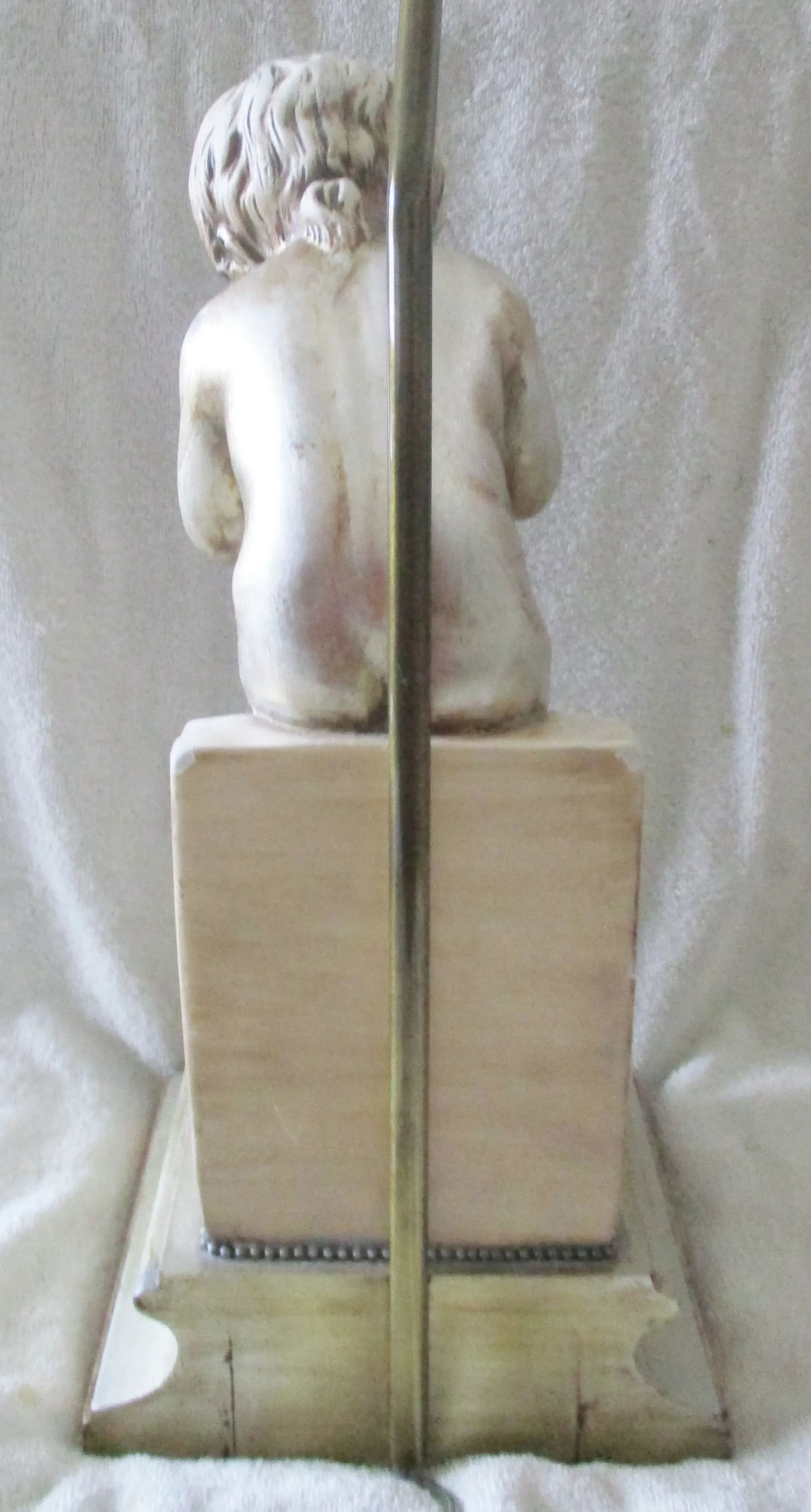 1940s Child Reading and Child Writing Marble Lamps After Charles-Gabriel Sauva - a Pair - 7