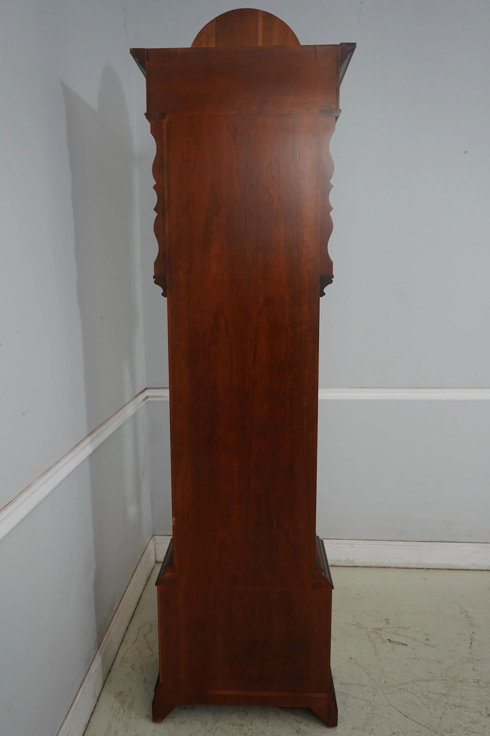 Heritage Heirlooms Inlaid Cherry Mahogany Grandfather Clock - 17