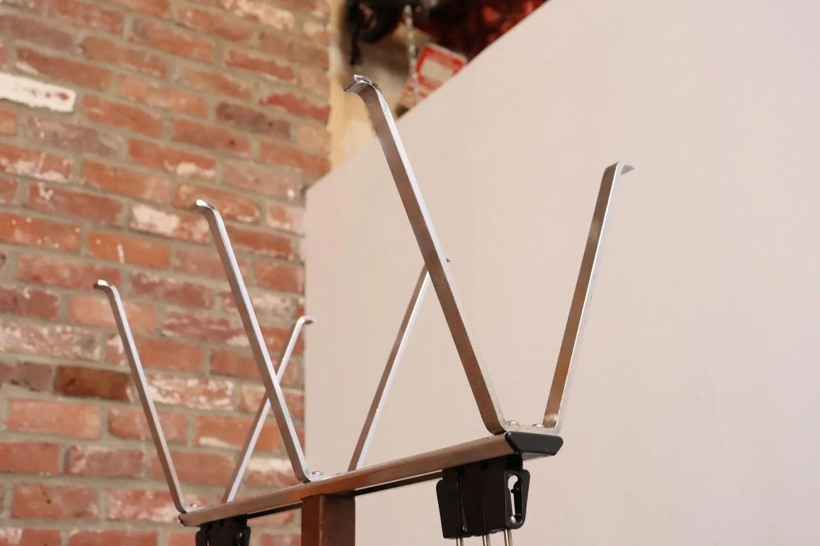 Pair of Modernist Chrome and Walnut Coat and Hat Trees / Racks by Vogel Peterson - 11