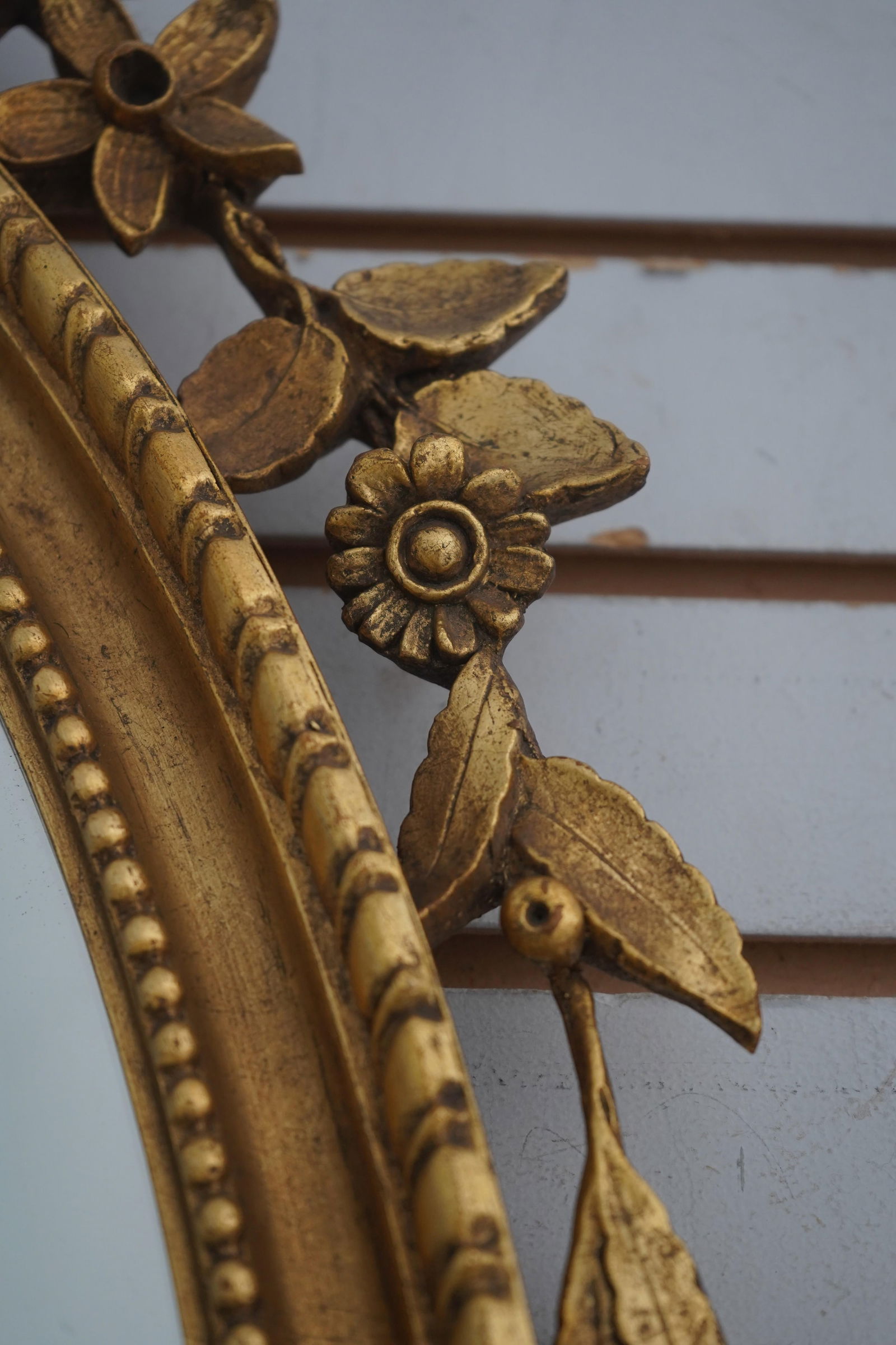 Friedman Brothers Adam Style Gold Mirror - 8