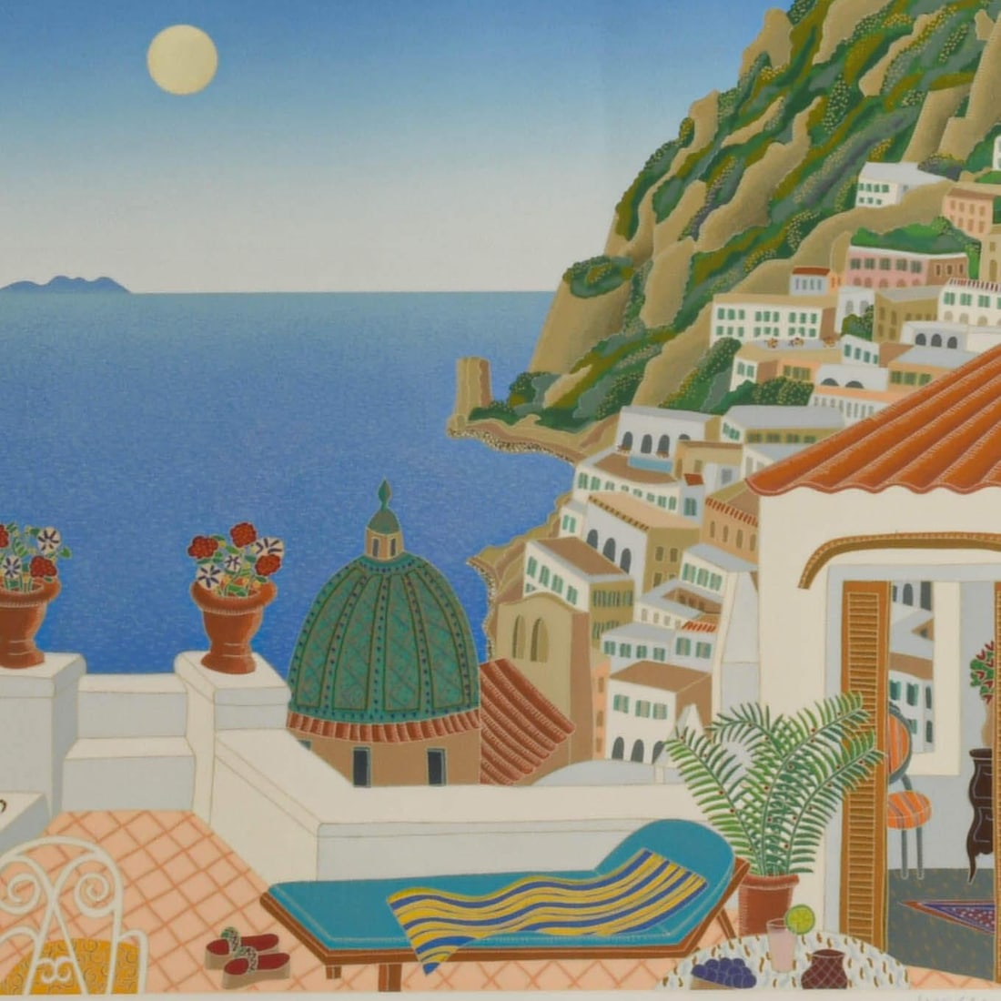 Late 20th Century Signed Thomas McKnight "Southern Italy Suite" Limited-Edition Lithograph - 2