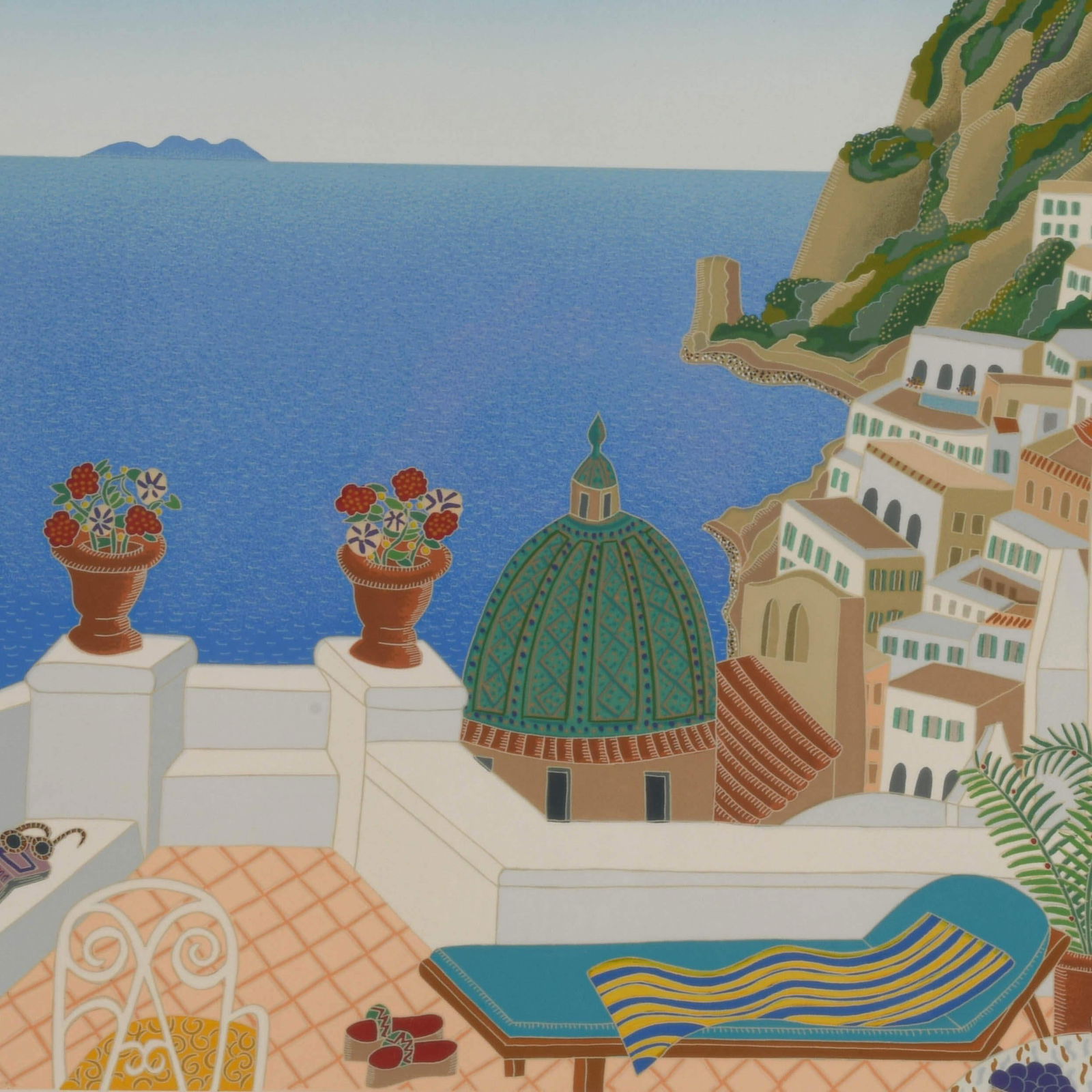 Late 20th Century Signed Thomas McKnight "Southern Italy Suite" Limited-Edition Lithograph - 3