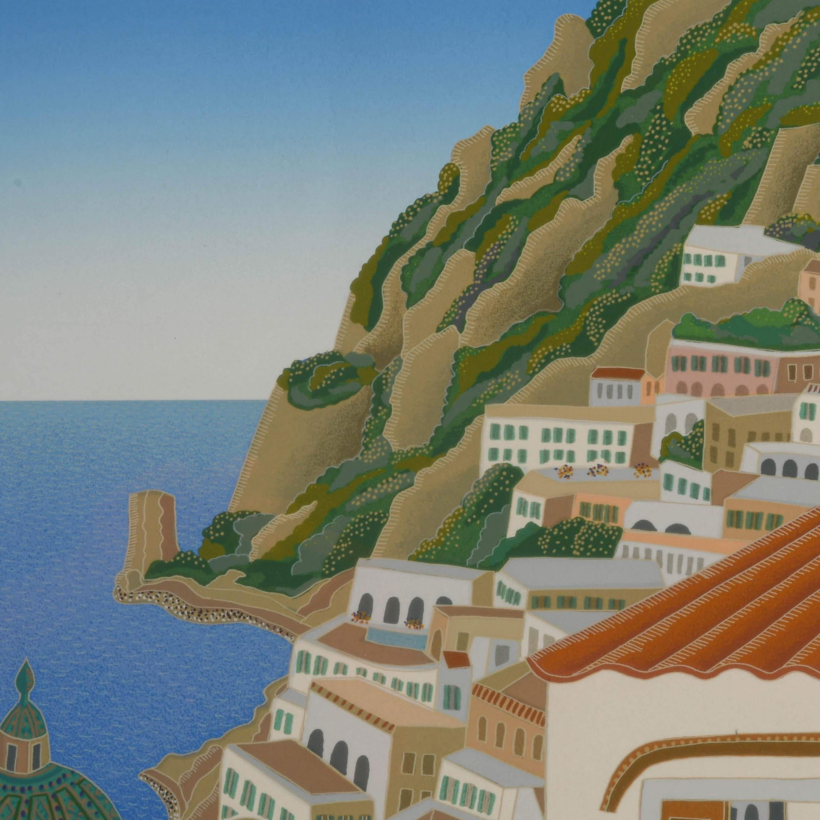 Late 20th Century Signed Thomas McKnight "Southern Italy Suite" Limited-Edition Lithograph - 4
