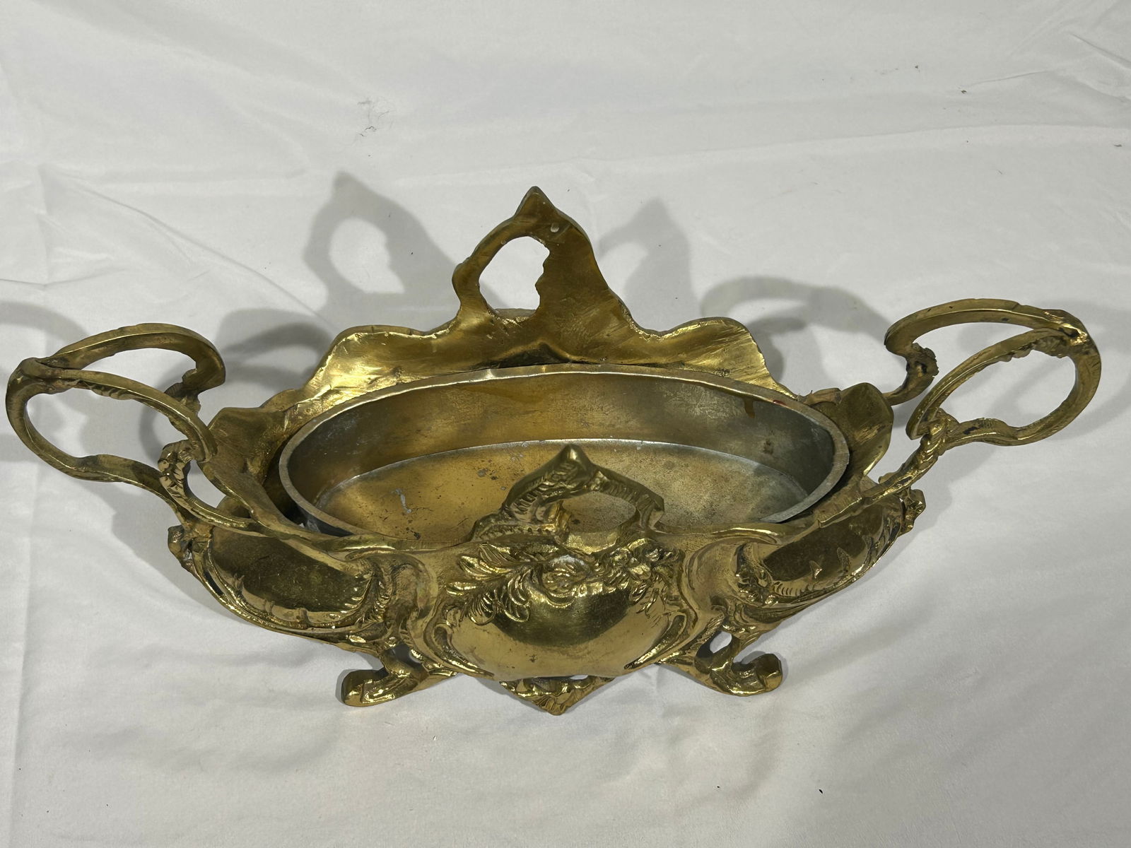 French Art Nouveau Gilt Bronze Centerpiece – Possibly by Auguste Moreau Workshop (Circa - 10