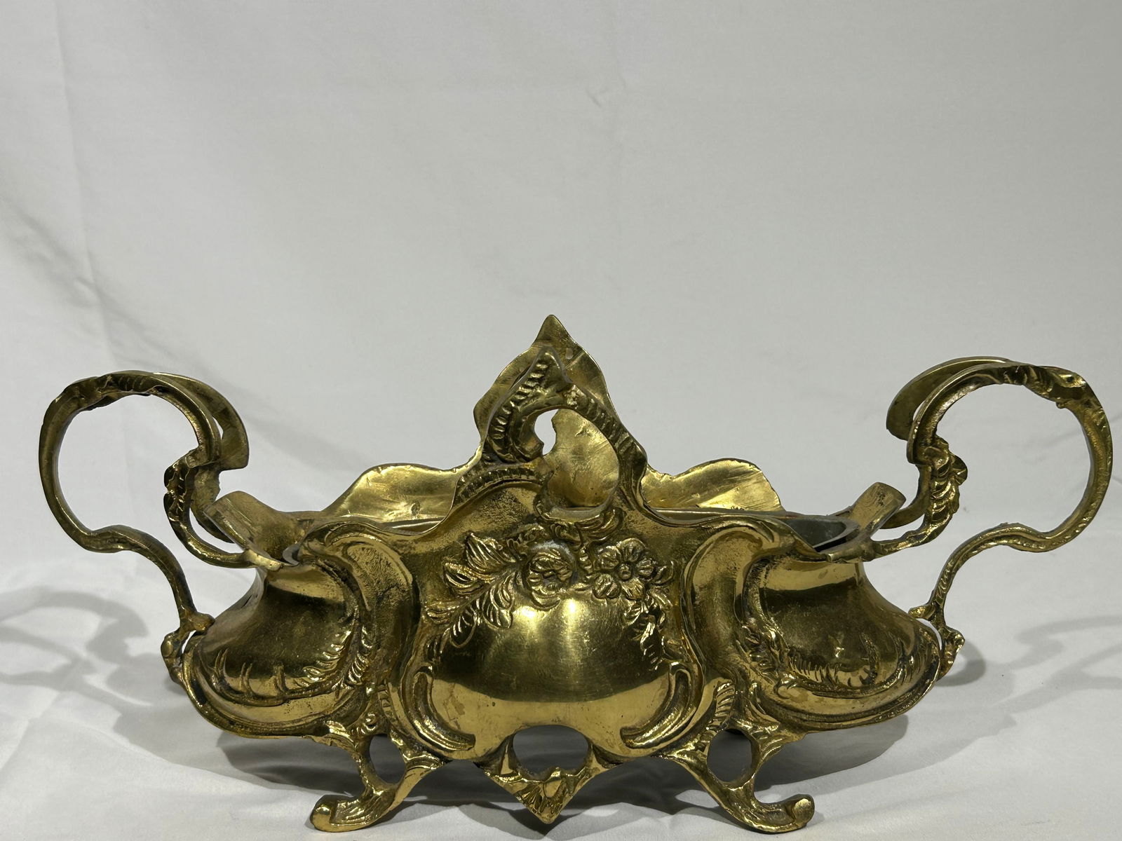 French Art Nouveau Gilt Bronze Centerpiece – Possibly by Auguste Moreau Workshop (Circa - 11