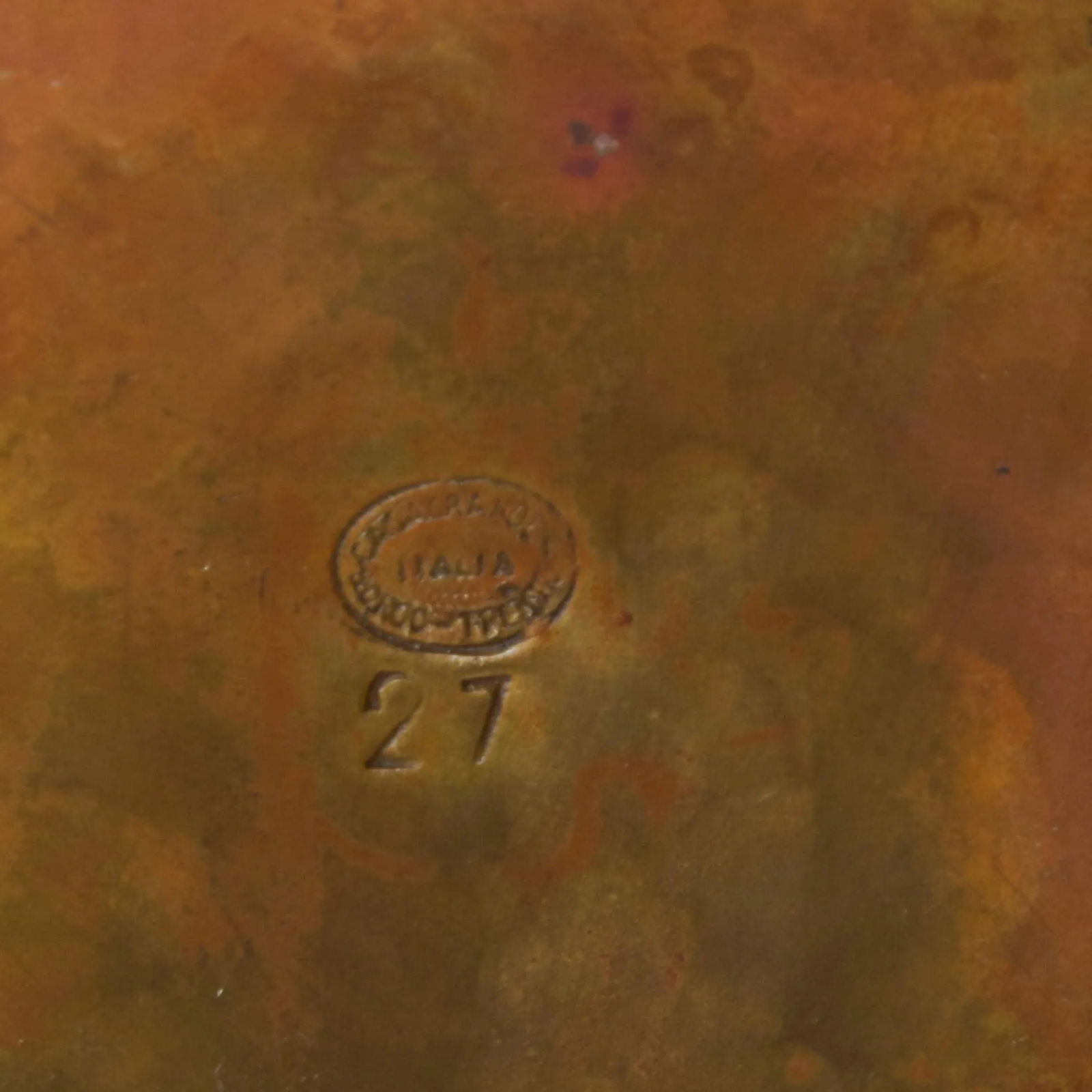 1950s Egidio Casagrande Italia Patinated Brass Vase - 3