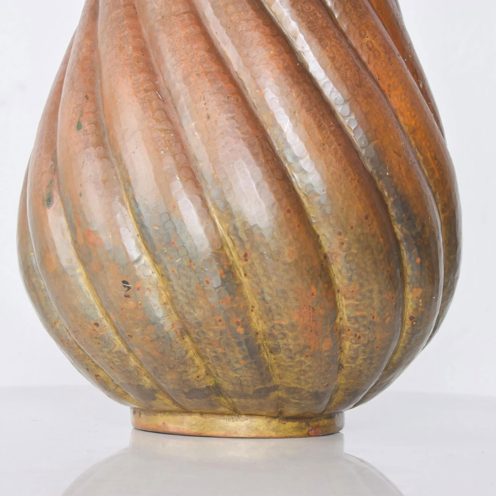 1950s Egidio Casagrande Italia Patinated Brass Vase - 5