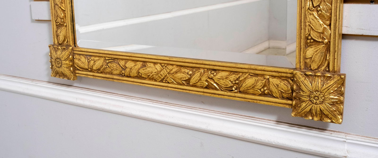 Friedman Brothers Neoclassical Giltwood Hanging Mirror - 8