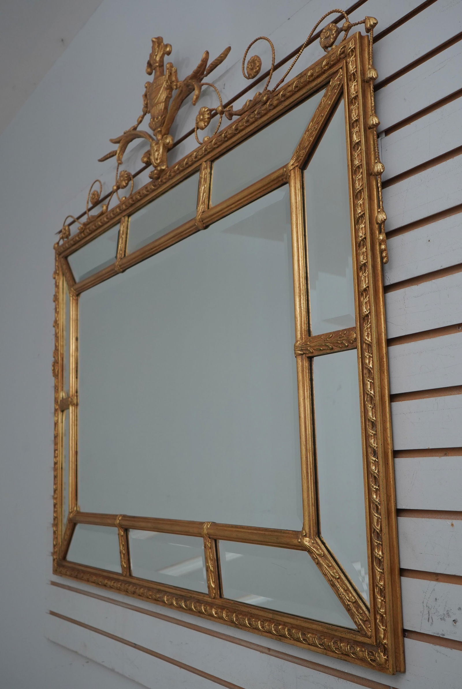 Friedman Brothers Adam Style Gold Frame Beveled Mirror - 2