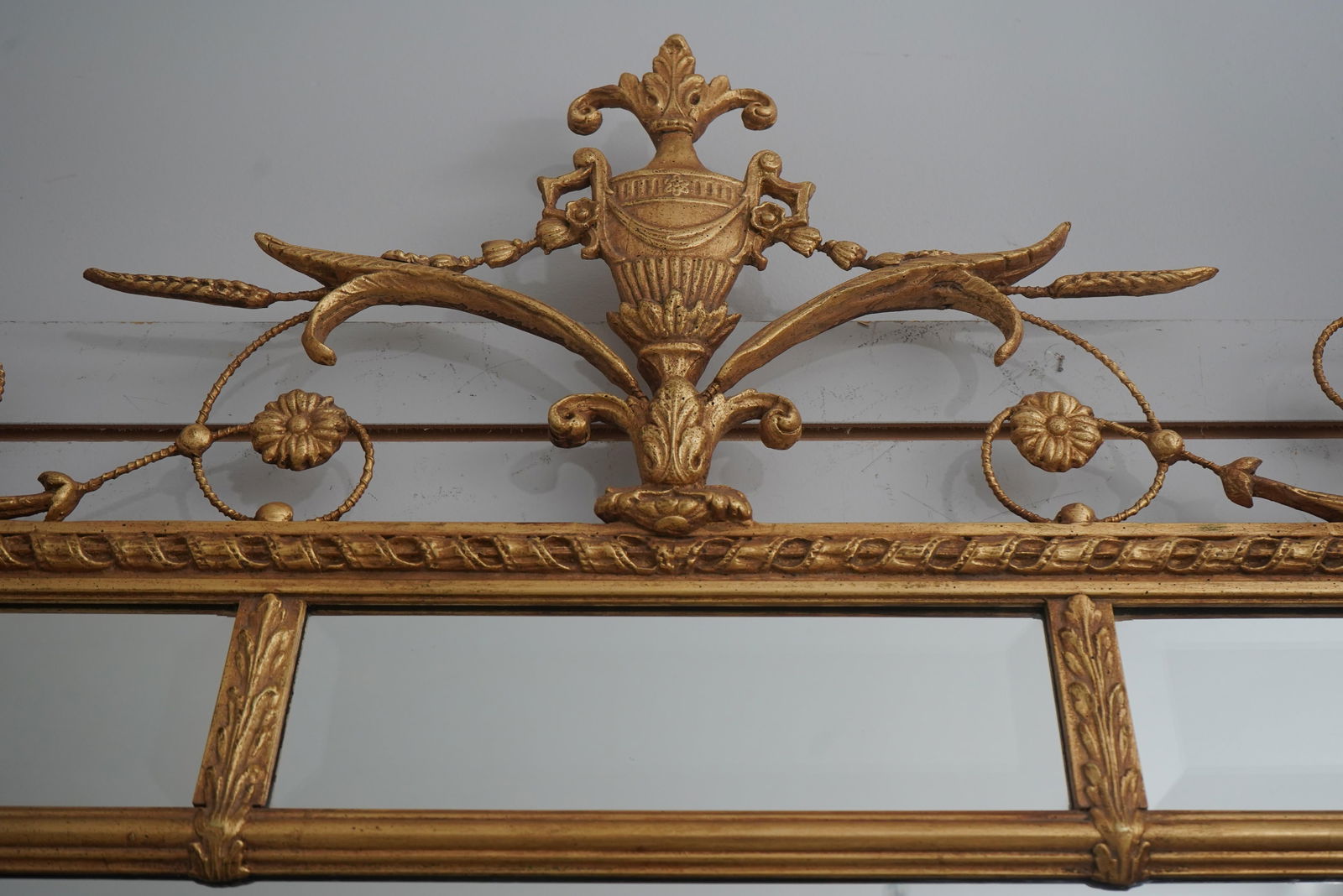 Friedman Brothers Adam Style Gold Frame Beveled Mirror - 3