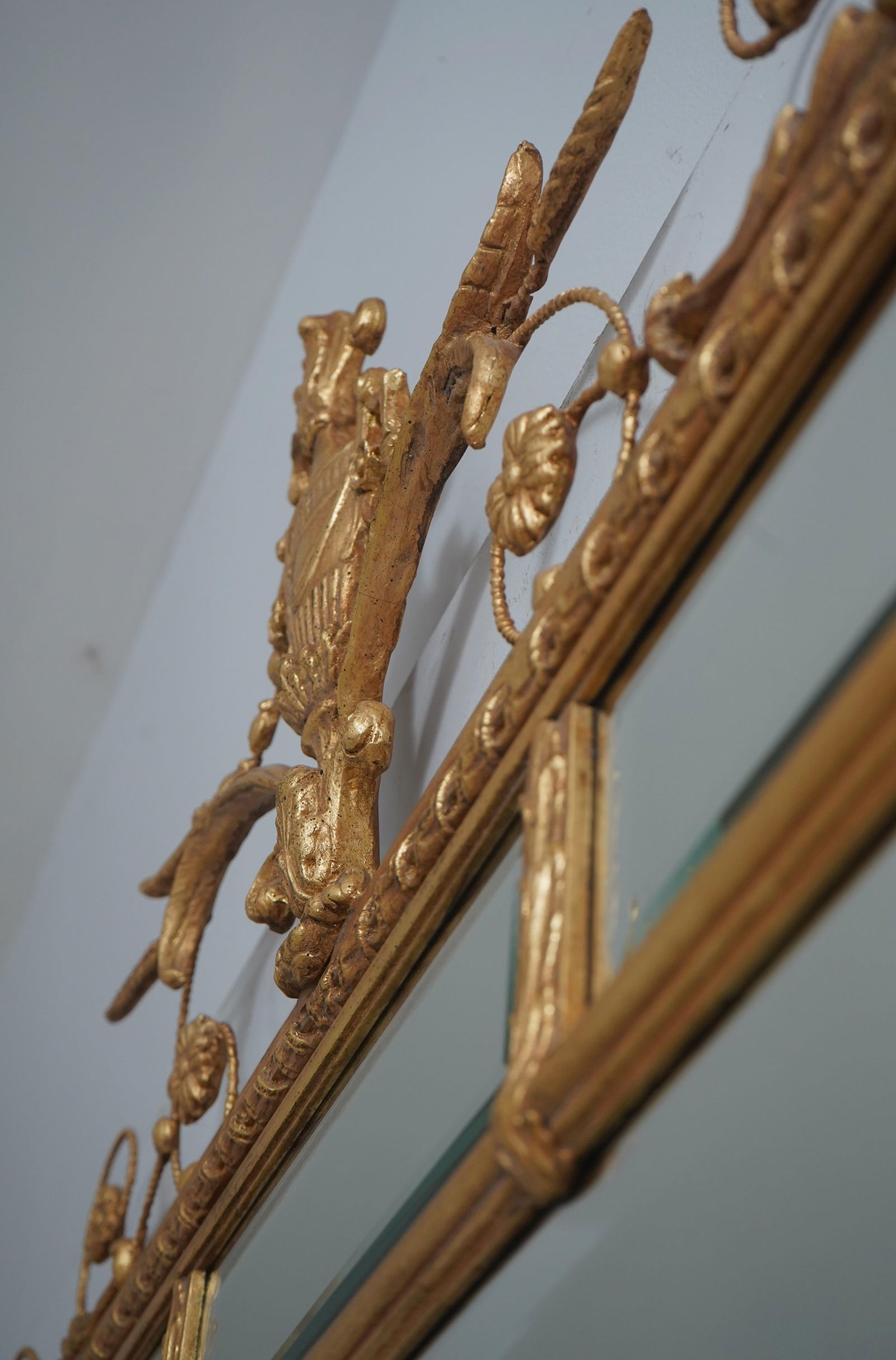 Friedman Brothers Adam Style Gold Frame Beveled Mirror - 6