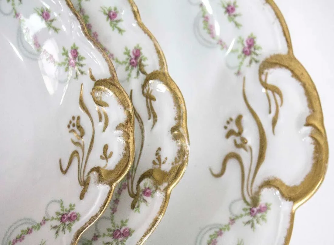 Set of 3 French Depose' Platters by Limoges C. Ahrenfeldt. - 7