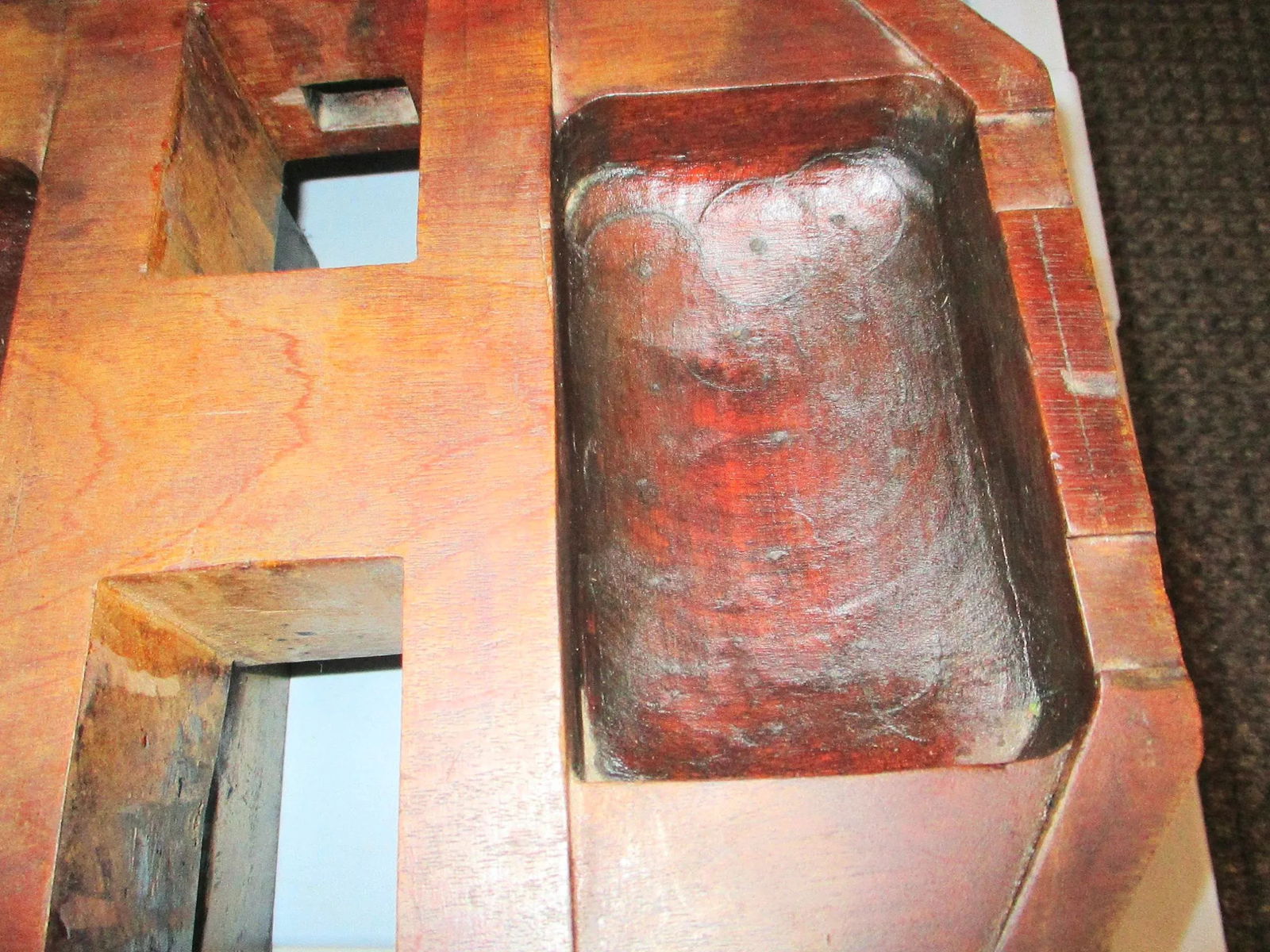 Vintage Hardwood Desk Box 1930s' - 11