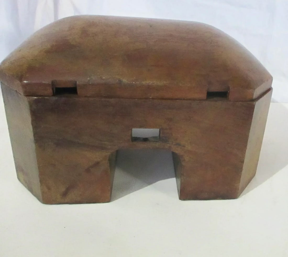 Vintage Hardwood Desk Box 1930s' - 13