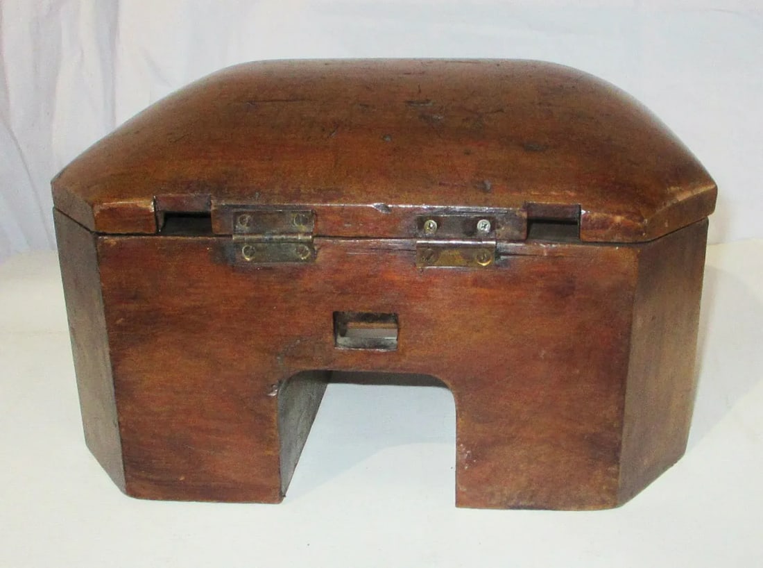Vintage Hardwood Desk Box 1930s' - 6