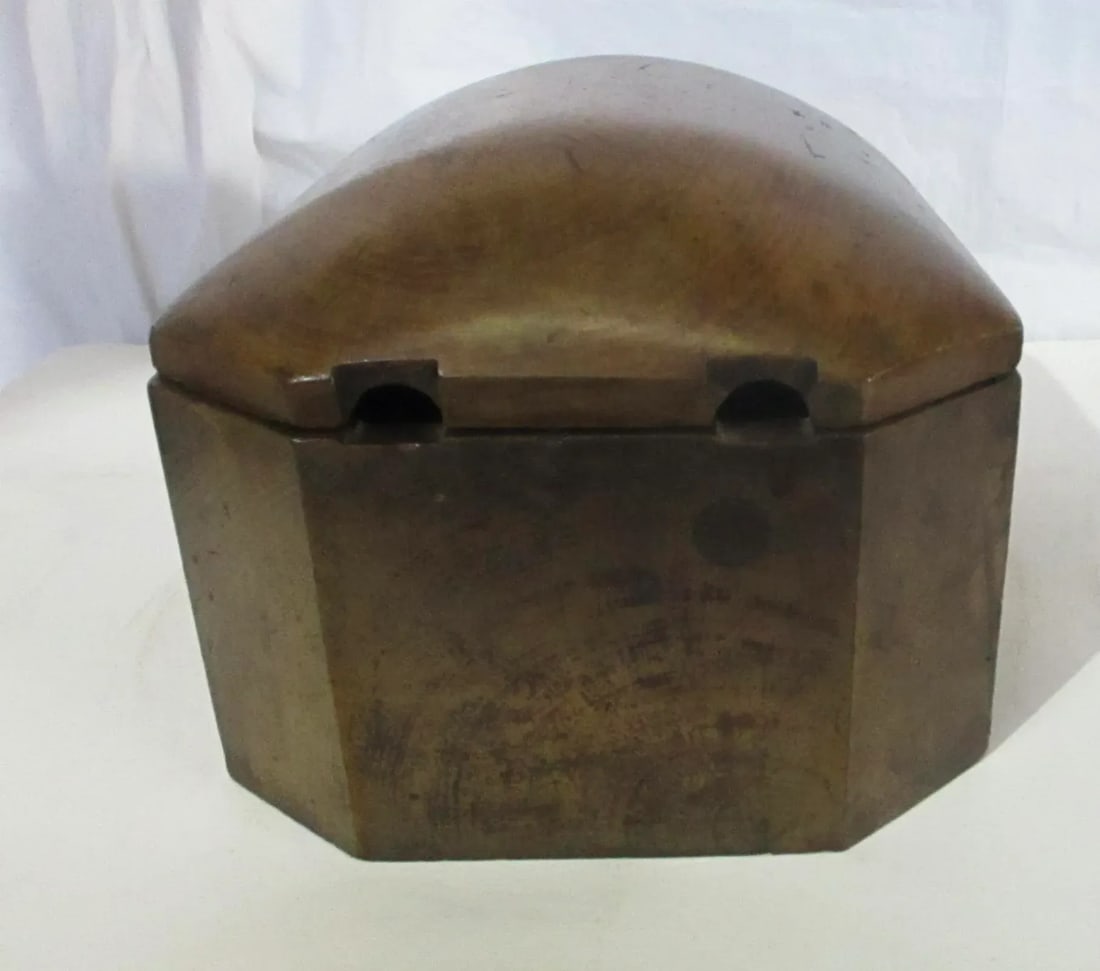 Vintage Hardwood Desk Box 1930s' - 7