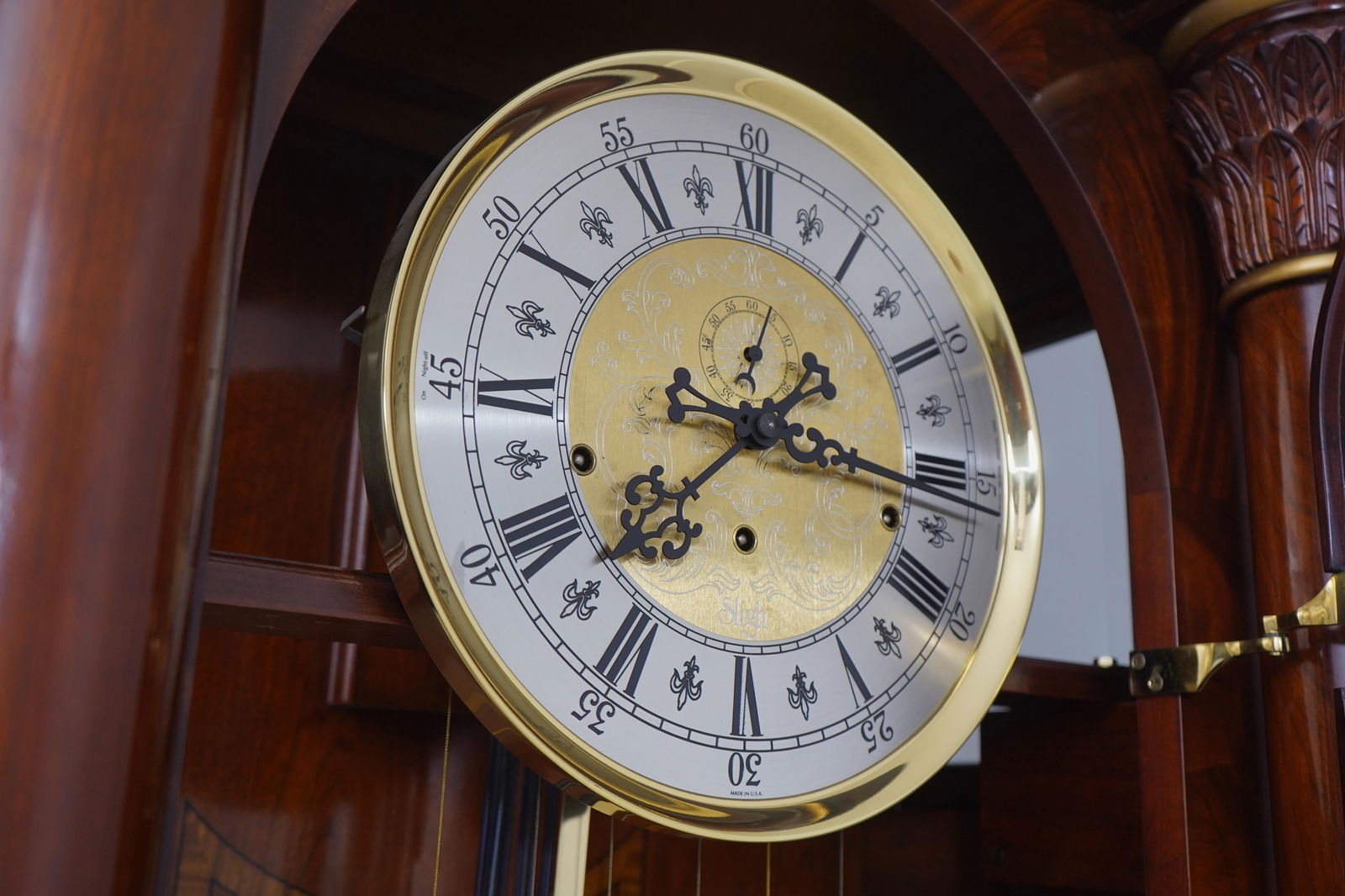 Sligh Cherry Limited Edition Millennium Grandfather Clock - 6