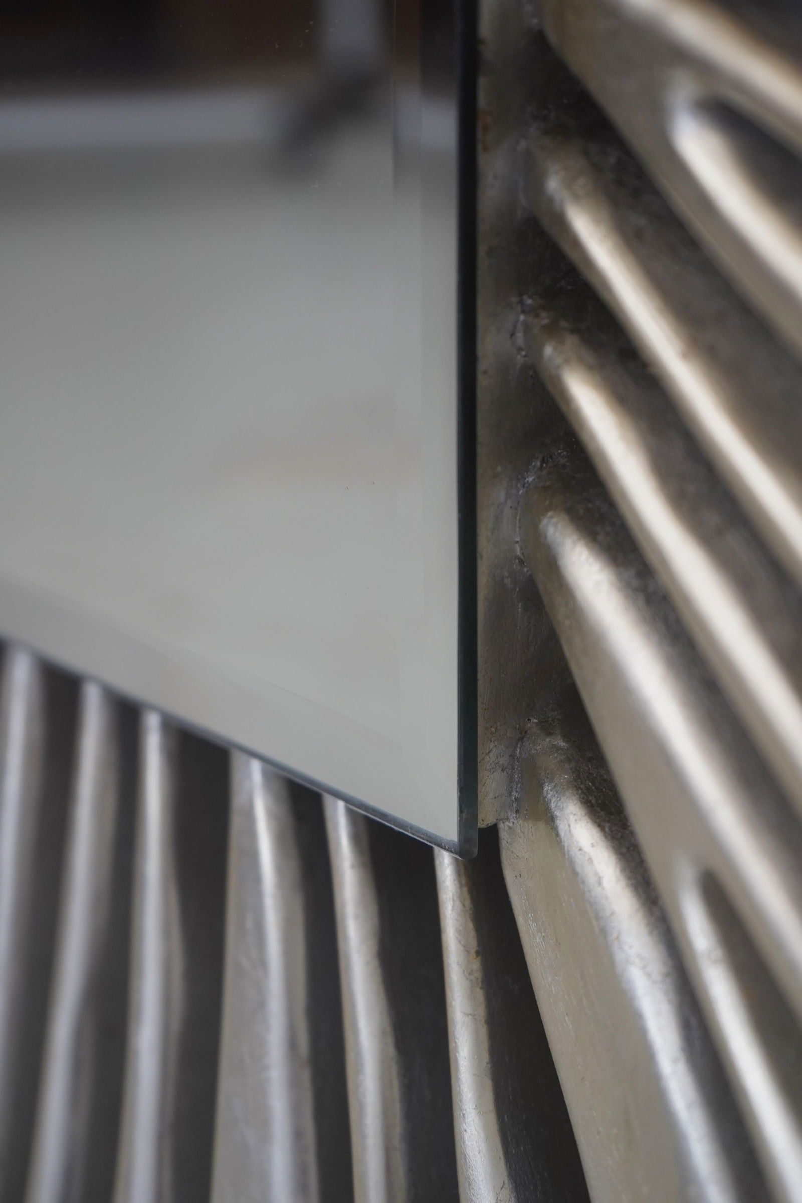 Christopher Guy Large Silver Leaf Modern Rectangular Mirror - 4