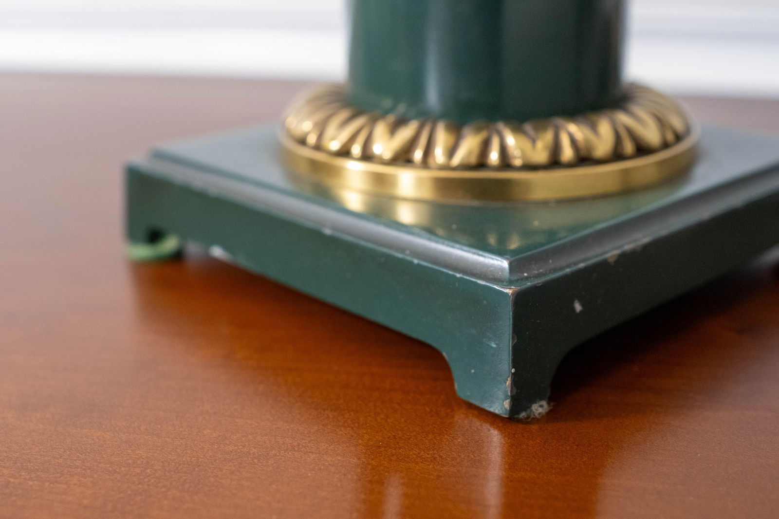 Pair French Bouillotte Small Table Lamps W. Shade - 11