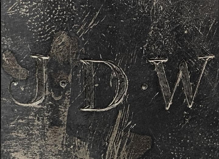 Antique Cartier Sterling Silver Cup Tw 91g Monogram J. D. W. Heavy Patina - 6