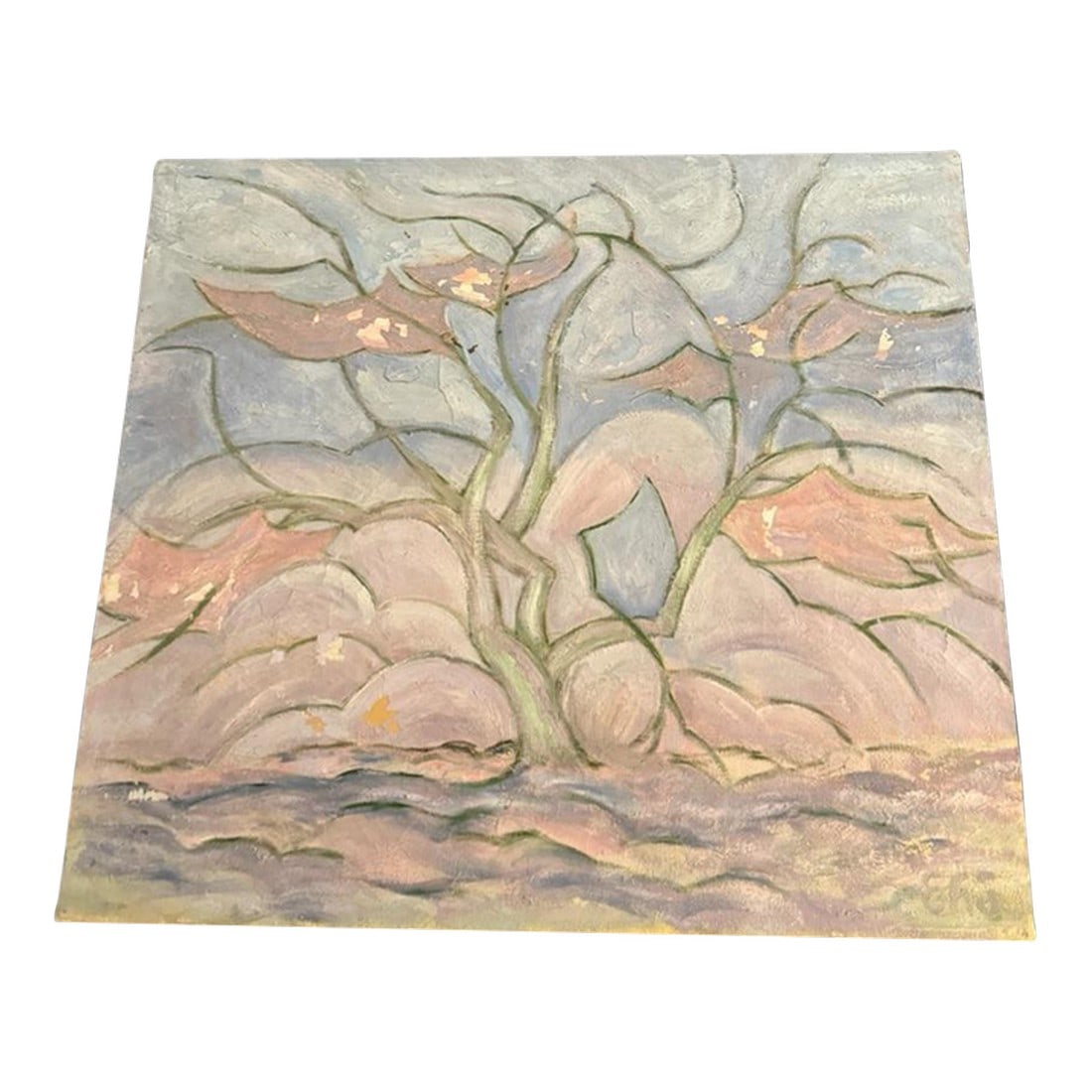 Antique Impressionist Landscape Early California Modernist Painting Signed: Antique Impressionist Landscape Early California Modernist Painting Signed See pictures for more details on condition Measurements : 22x20 The product is an antique Impressionist landscape