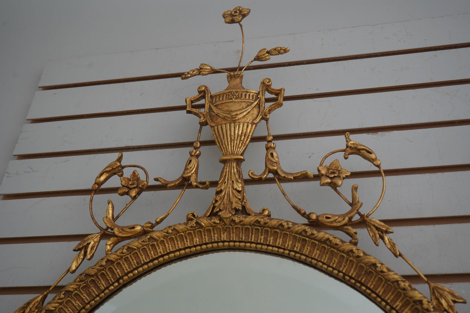 Friedman Brothers Oval Gold Gilt Adams Mirror - 3