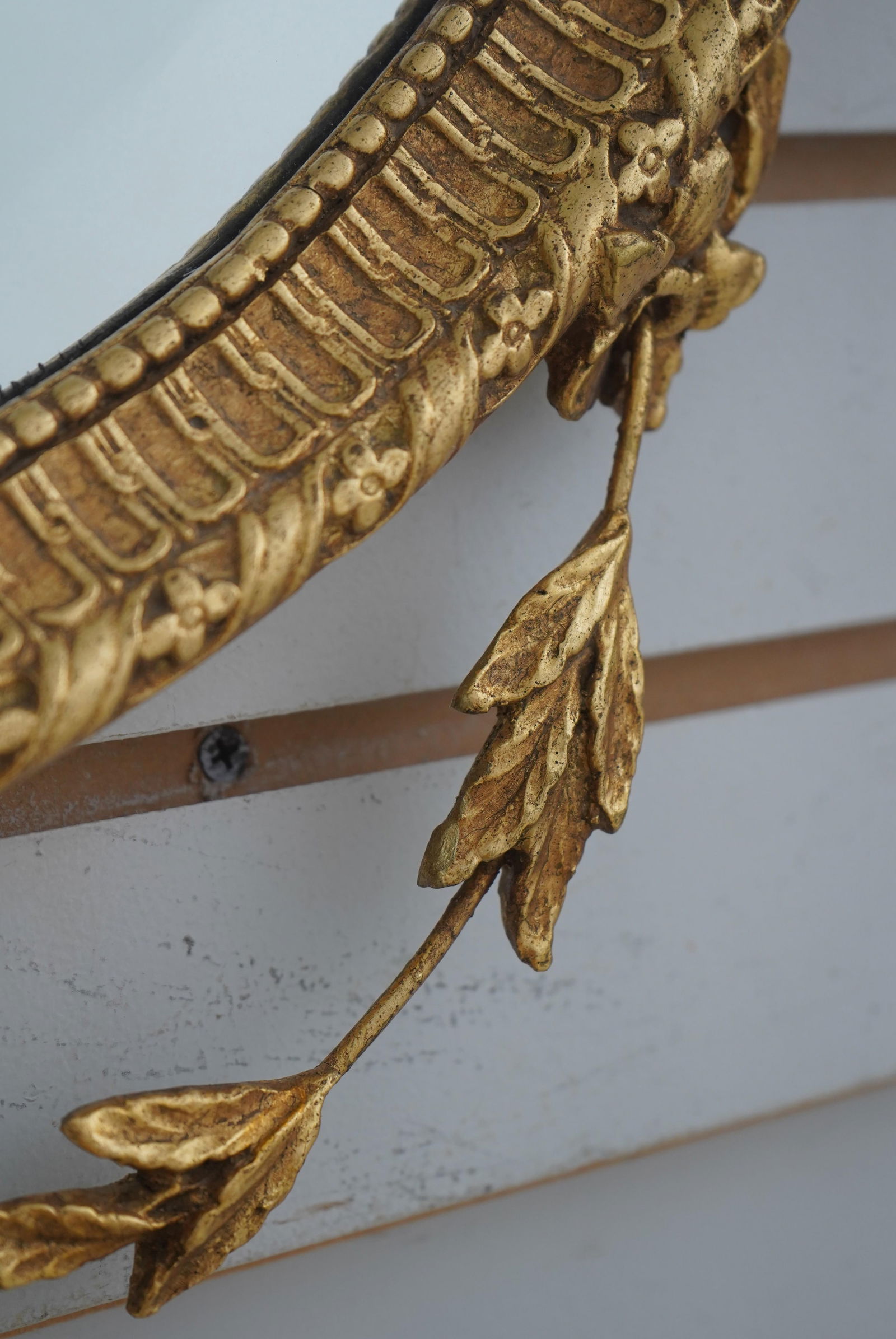 Friedman Brothers Oval Gold Gilt Adams Mirror - 5