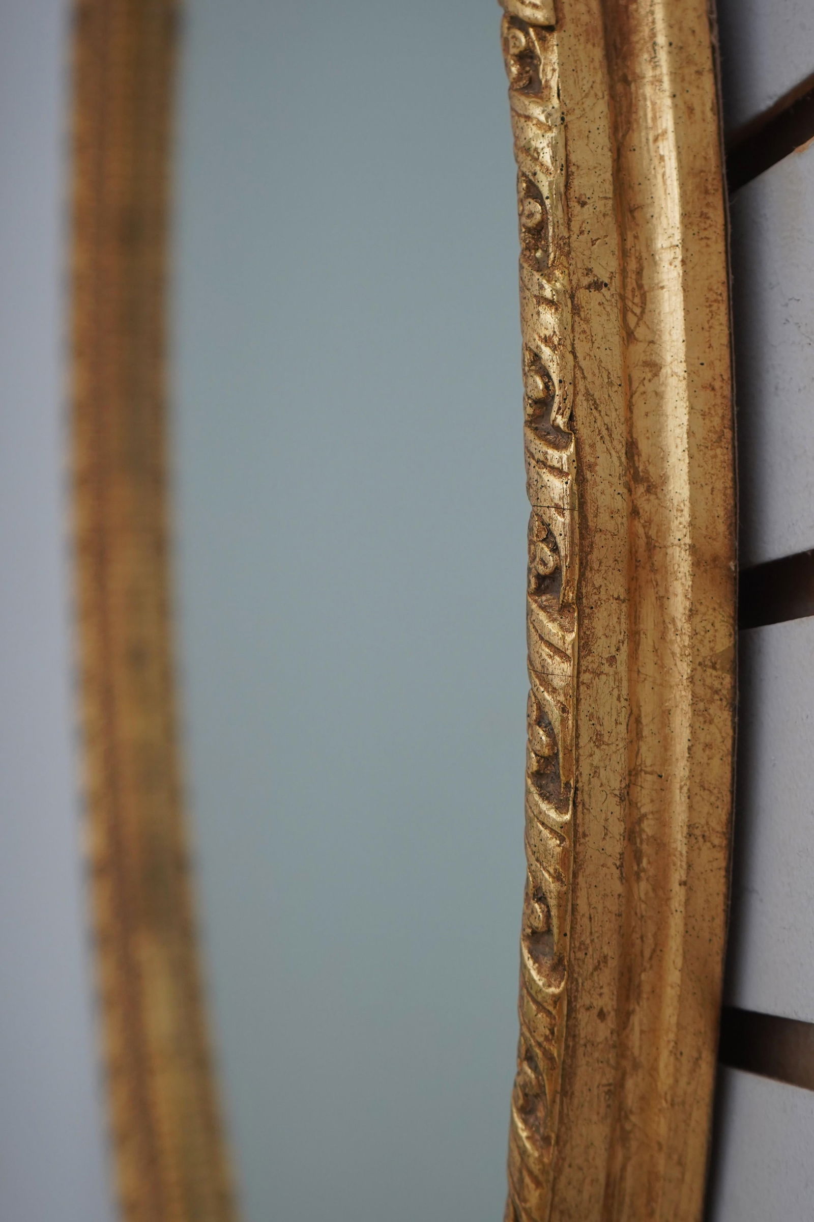 Friedman Brothers Oval Gold Gilt Adams Mirror - 7