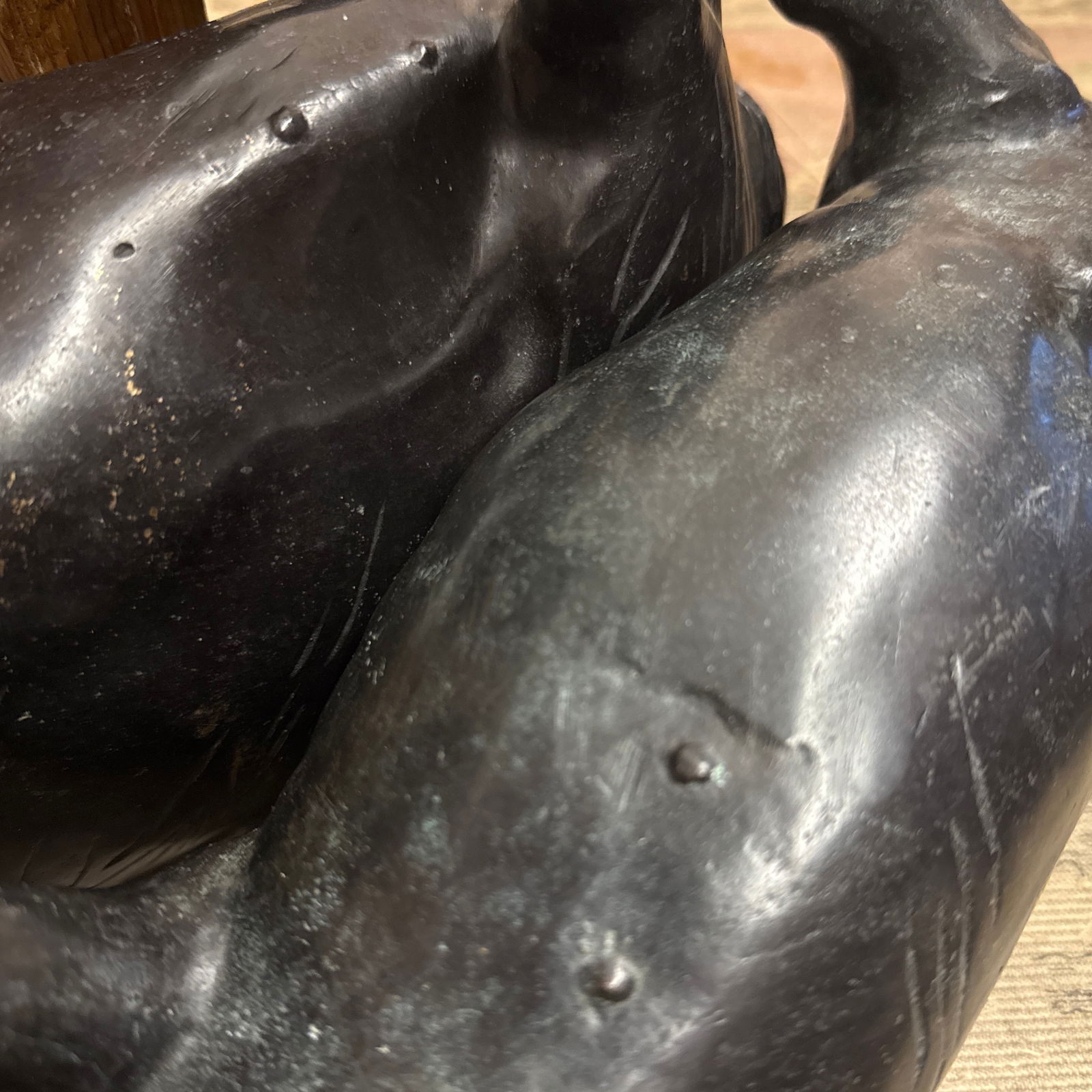 Antique Bronze Pigs - 9