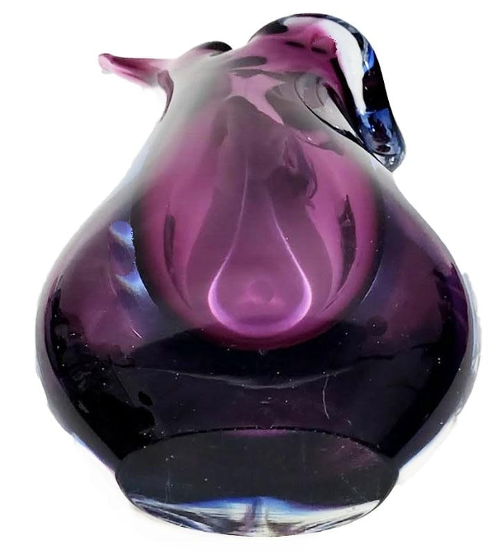 Vintage Murano Sommerso Vase - Mid-Century Modern Teardrop Style - 5