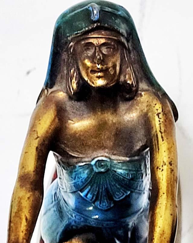 ˜Queen of the Nile˜ Polychrome Bookends LV Aronson 1924 - Very Rare - 8