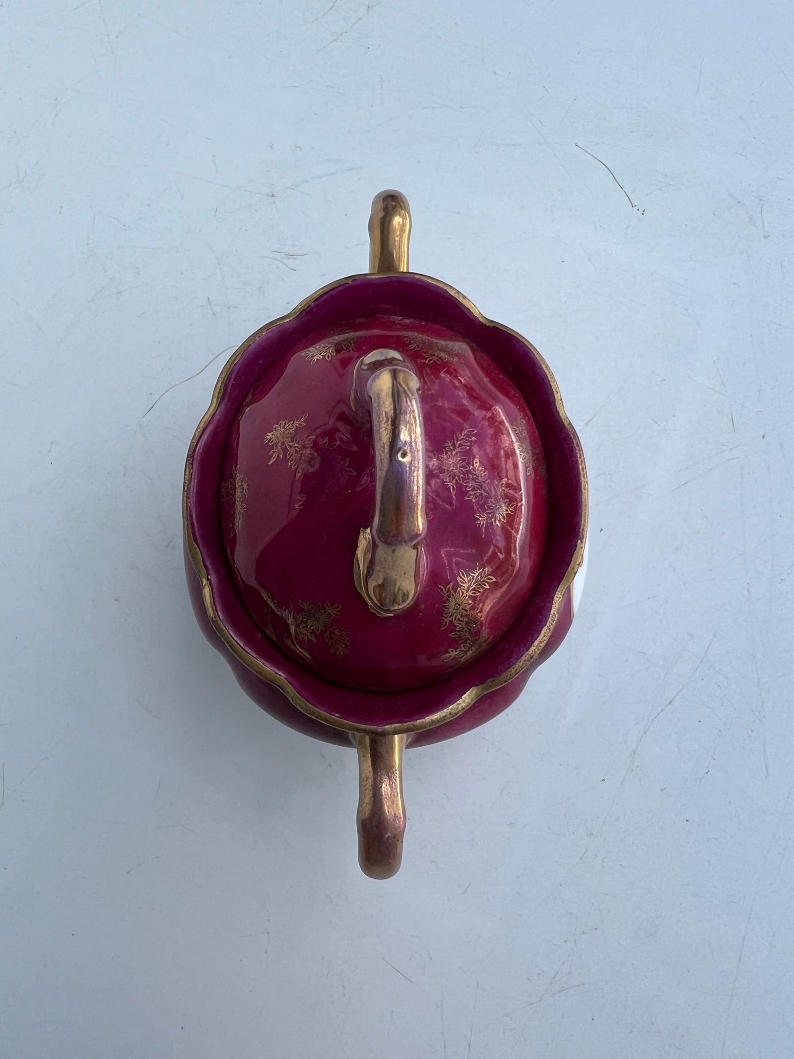 19th Century Victorian Lidded Small Jar or Sugar Bowl - 6