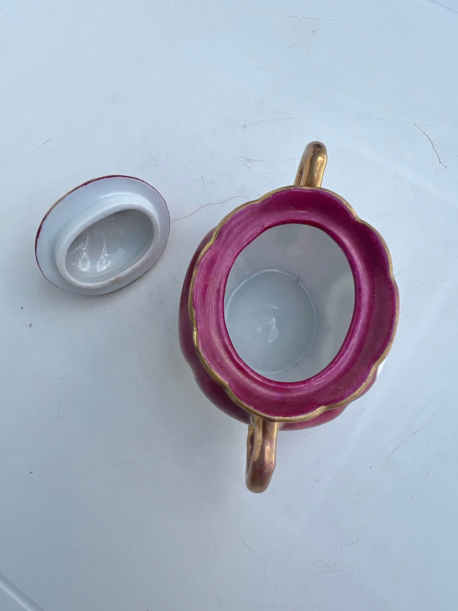 19th Century Victorian Lidded Small Jar or Sugar Bowl - 7