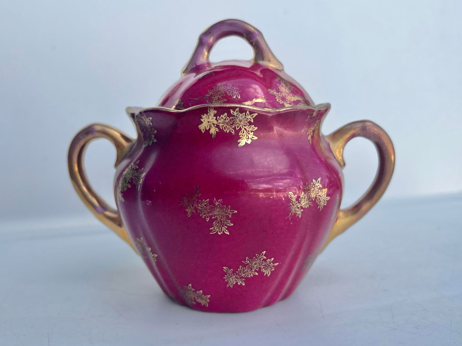 19th Century Victorian Lidded Small Jar or Sugar Bowl - 8