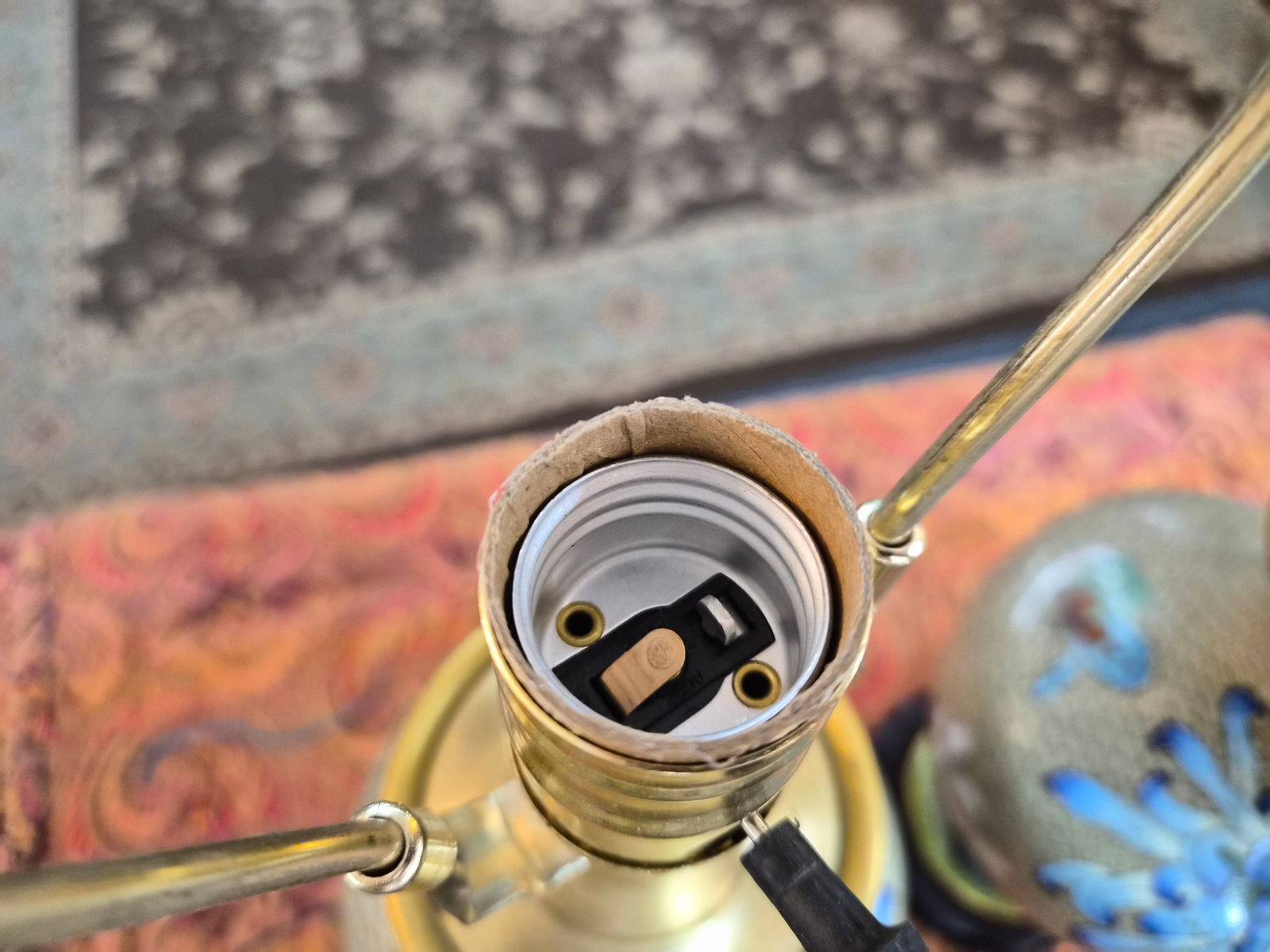 1920s Pair of Cloisonne Vase Table Lamps - 10