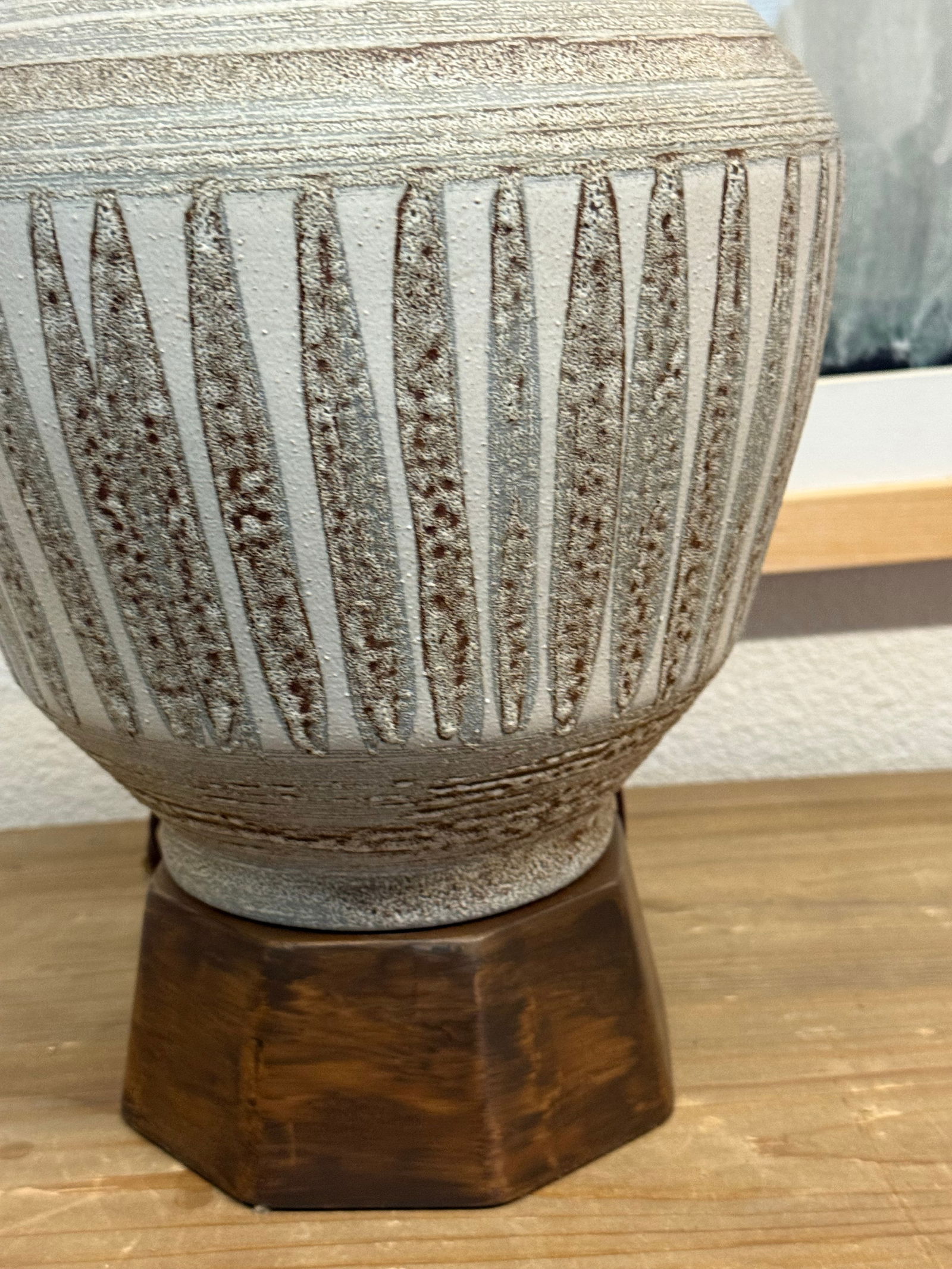 1950s Mid Century Dutch Ceramic Table Lamp - 8