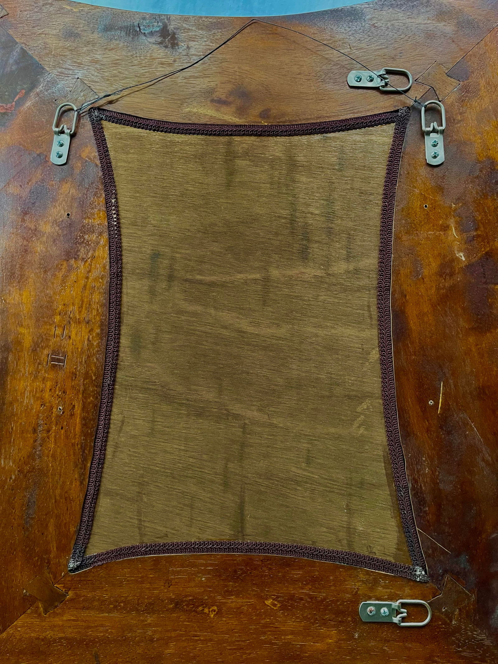 Pair of Christopher Guy Diamond Wall Mirrors in Mahogany With Beveled Glass - 6