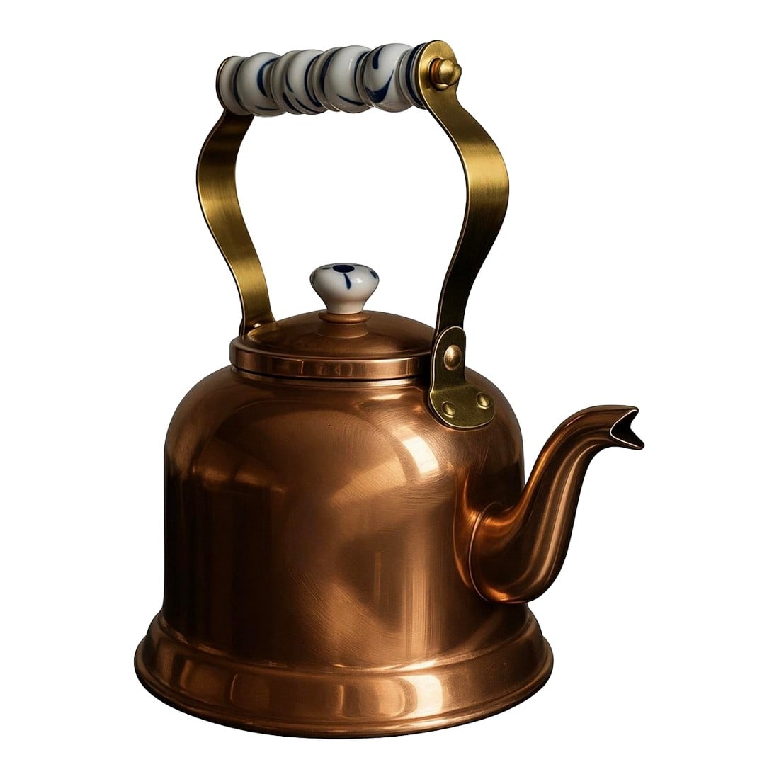 Museum-Grade Ken Carter Solid Copper Kettle, Unused With Original Booklet (Made in Korea) 1970s (1 of 2)